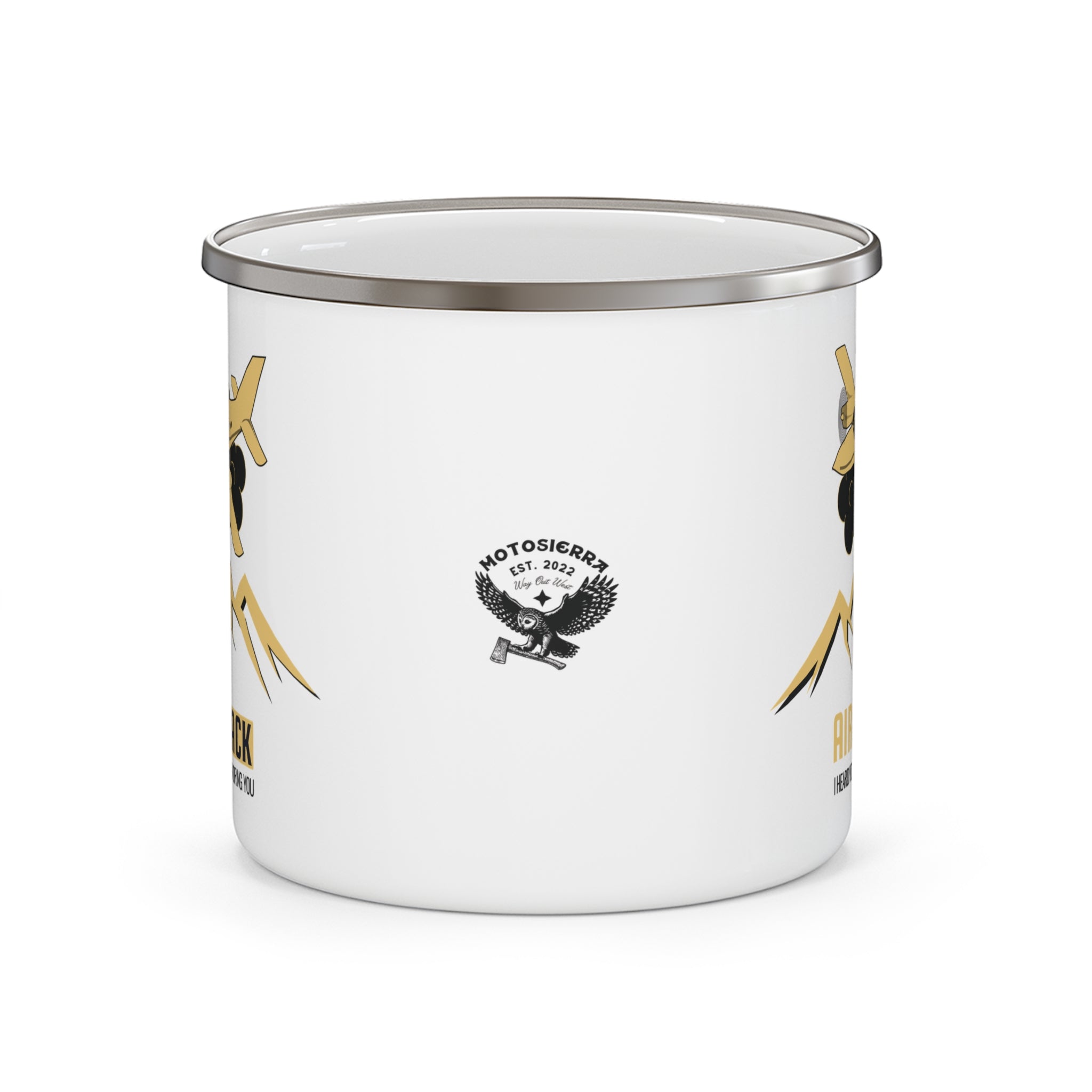 12 O' Clock High AA Enamel Camping Mug