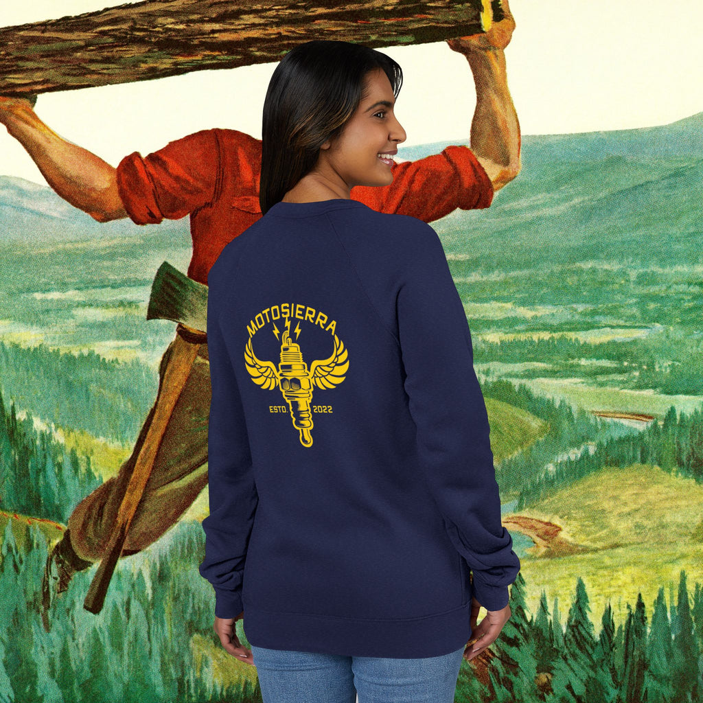 NGK Unisex Sponge Fleece Raglan Sweatshirt
