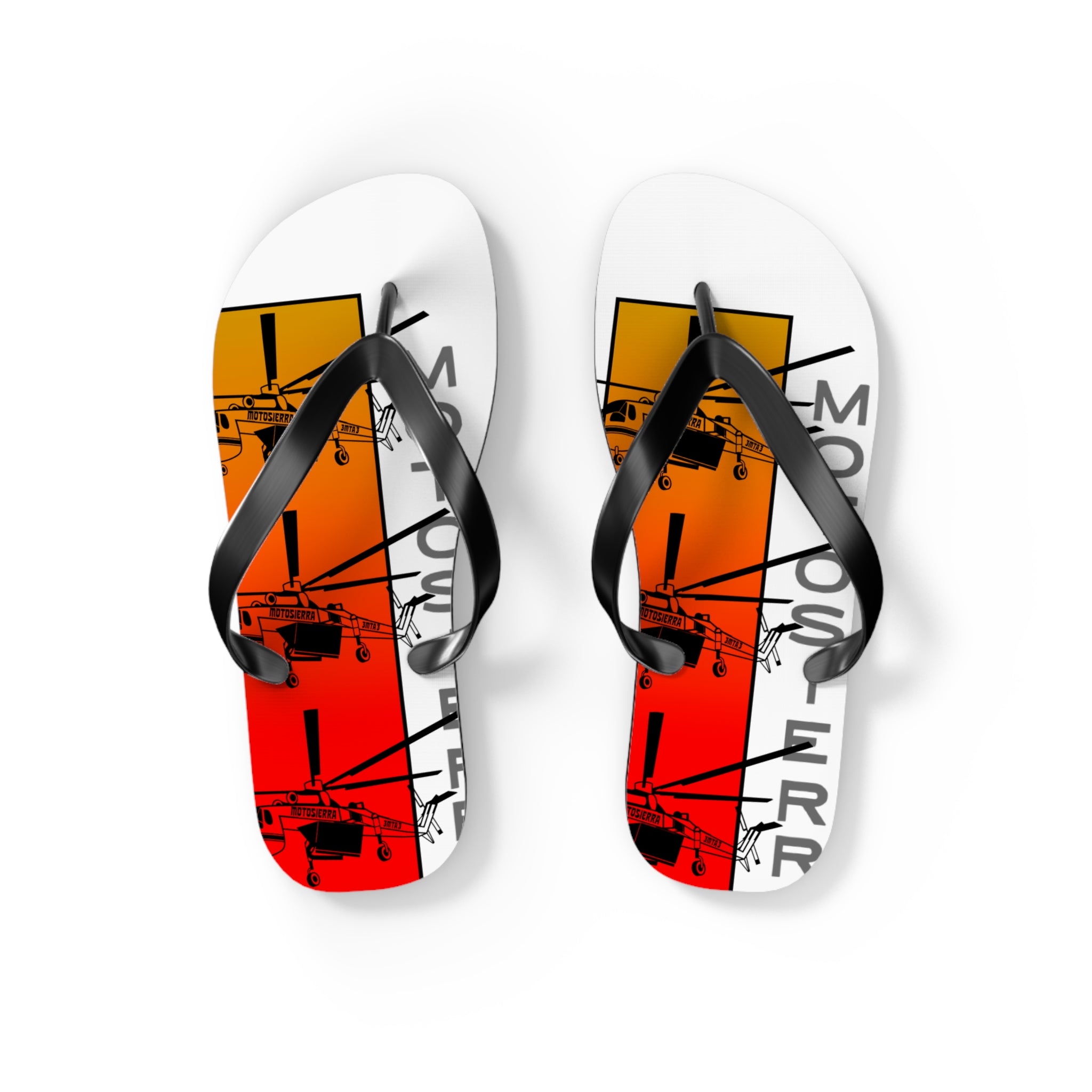 Sky Crane Red Bag Flops