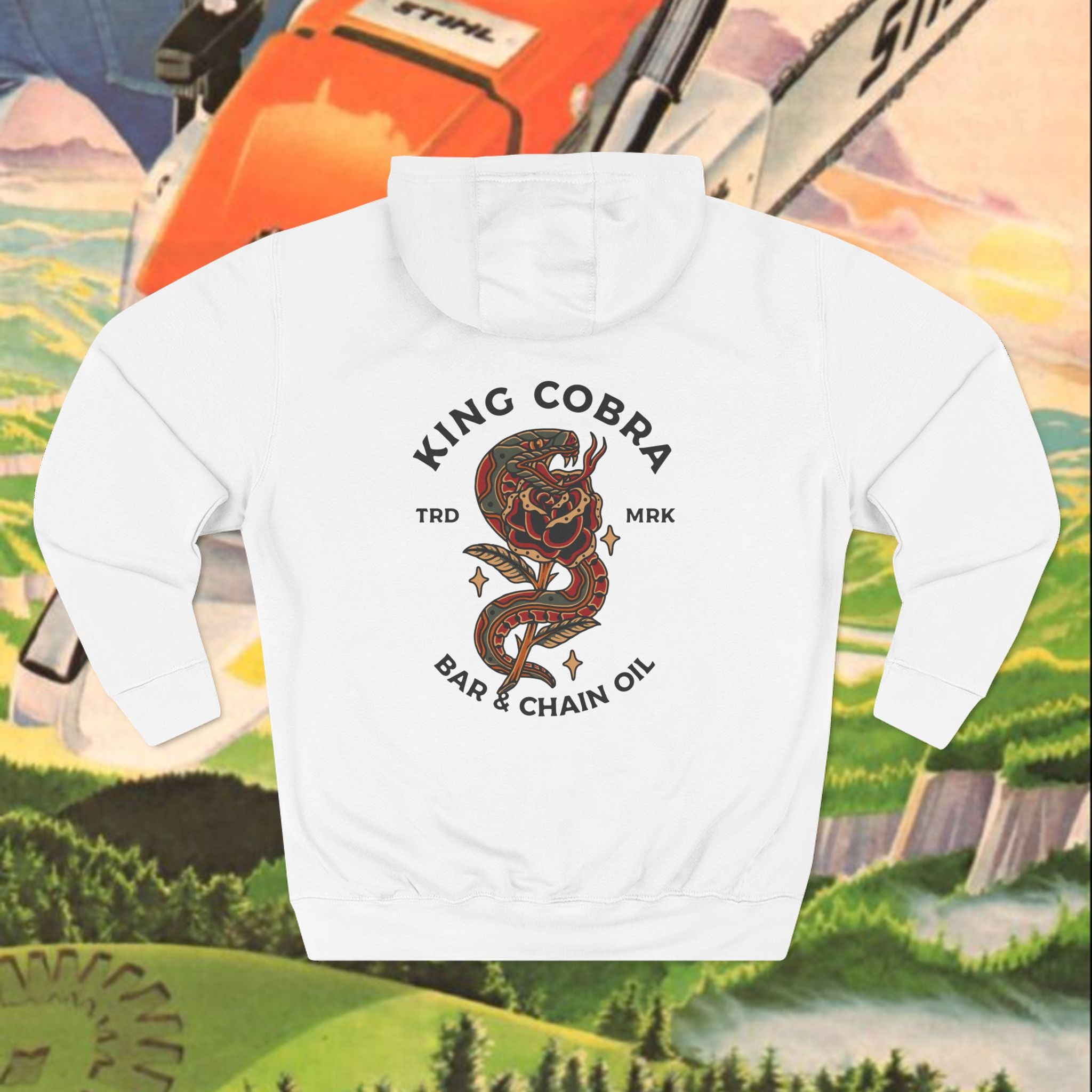 King Cobra Three-Panel Fleece Hoodie