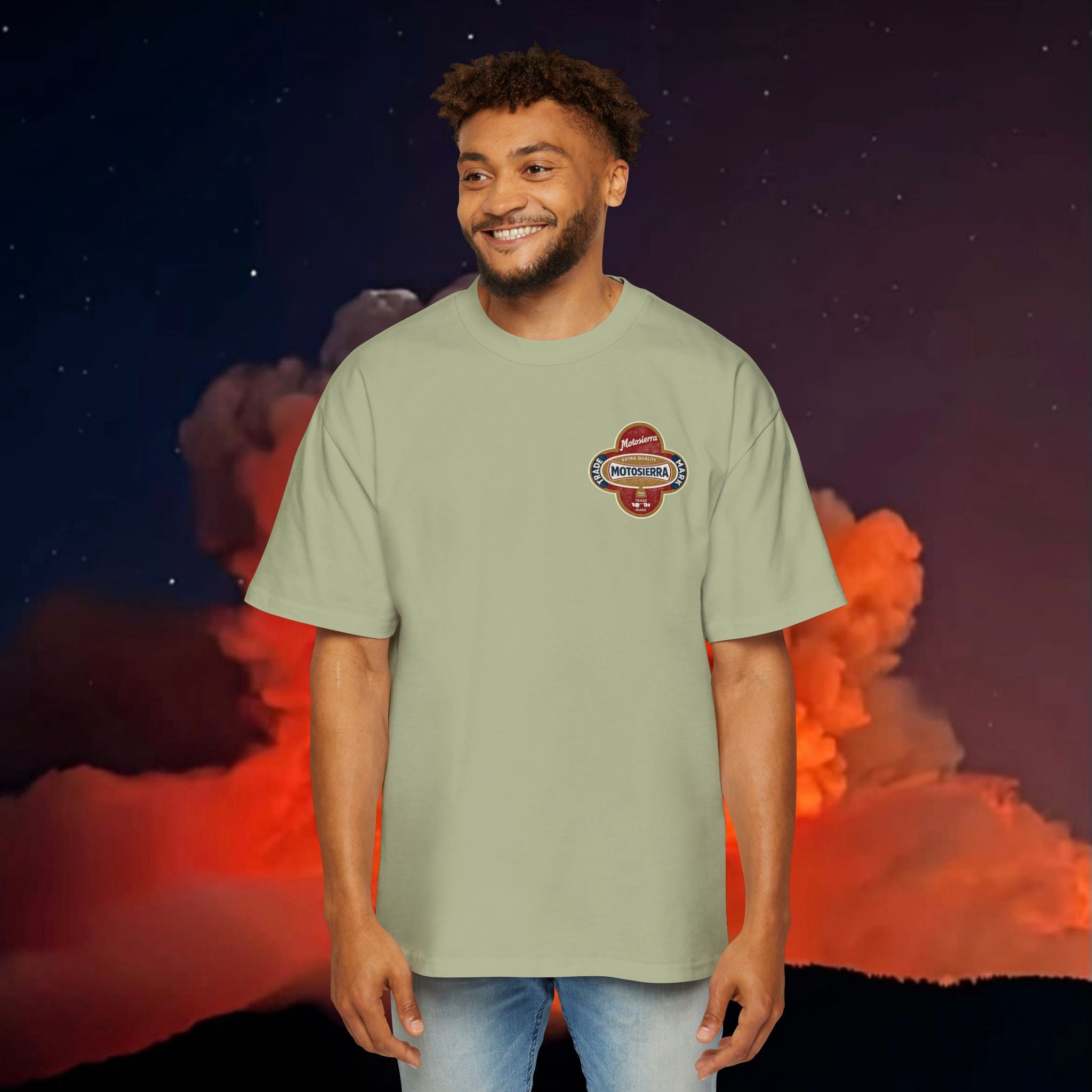 Axe Label Men's Heavy Oversized Tee