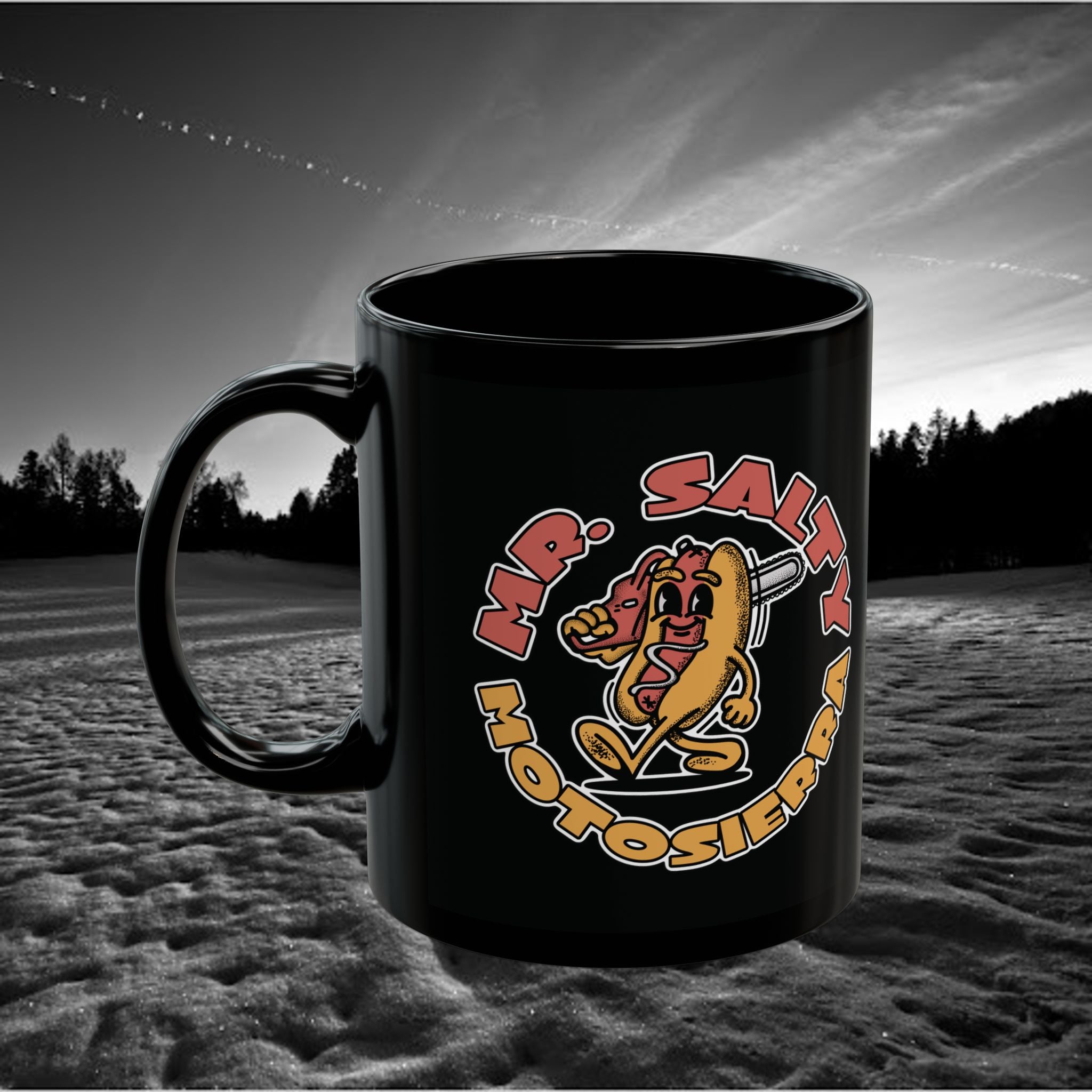 Mr. Salty Black Mug (11oz, 15oz)