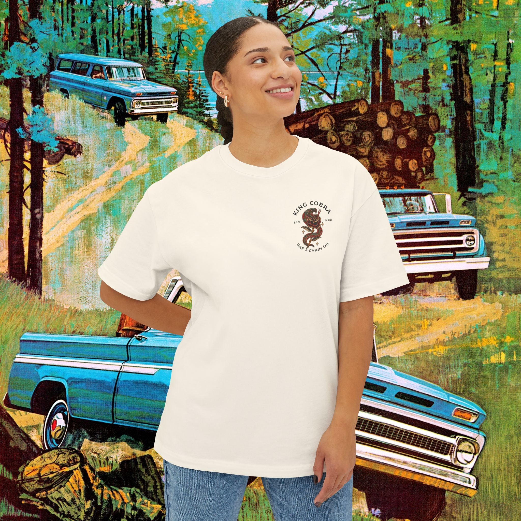 King Cobra Unisex Oversized Boxy Tee