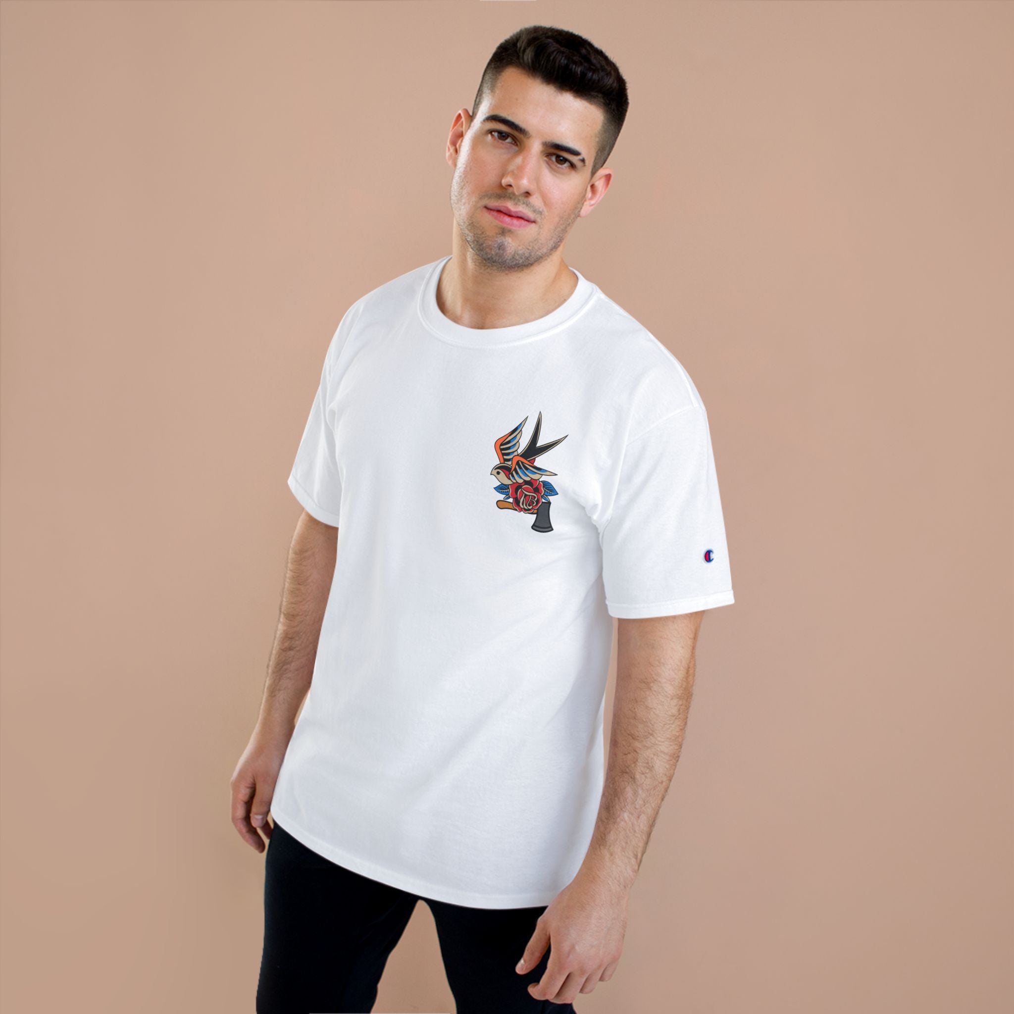 Cornell T-Shirt with Vintage Motosierra Design, Retro Graphic Tee, Unisex Champion T-Shirt