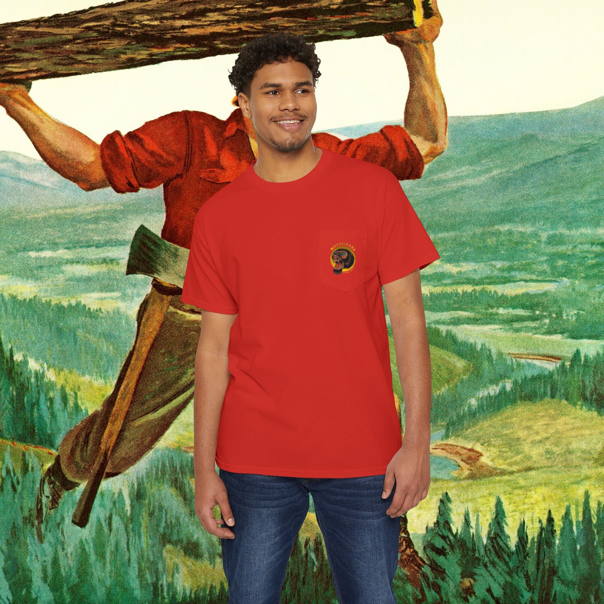 Sasquatch Unisex Heavy Cotton Pocket Tee
