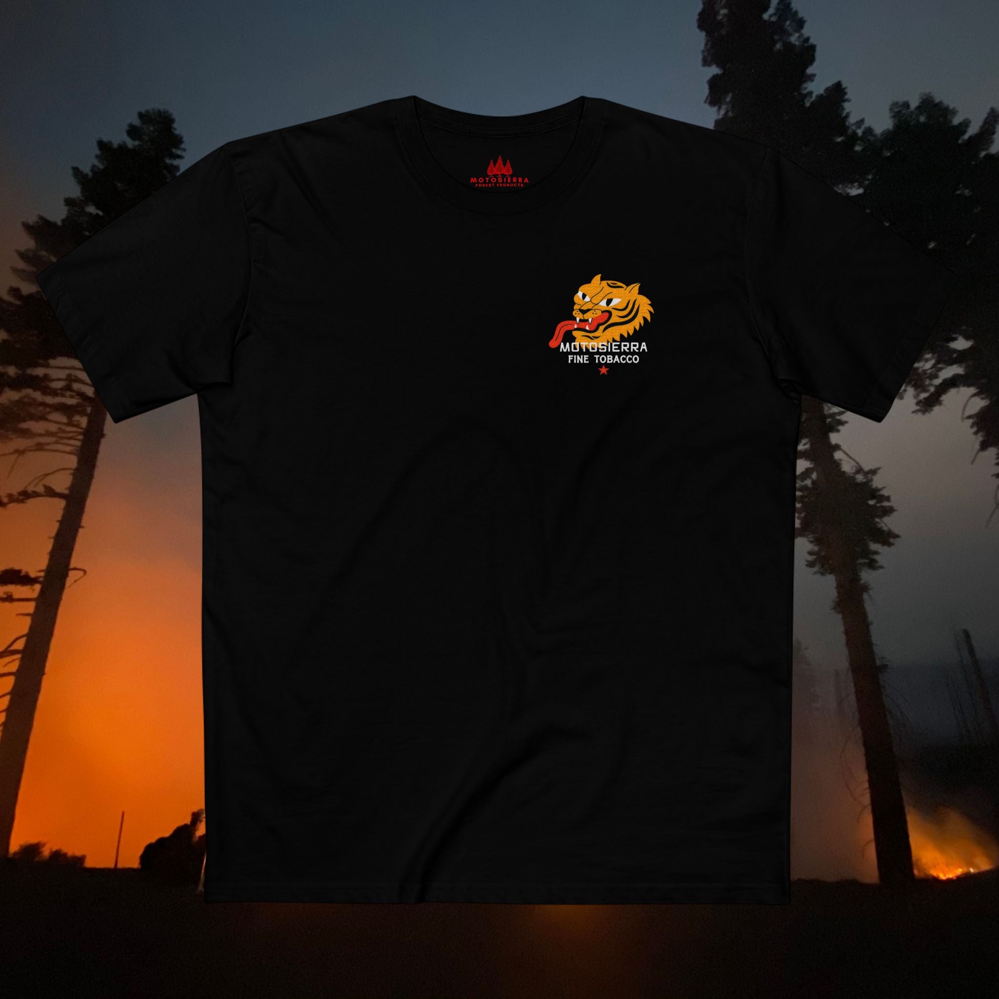 Motosierra Fine Tobacco Graphic Tee - Stylish Adult Staple Shirt for Tobacco Enthusiasts