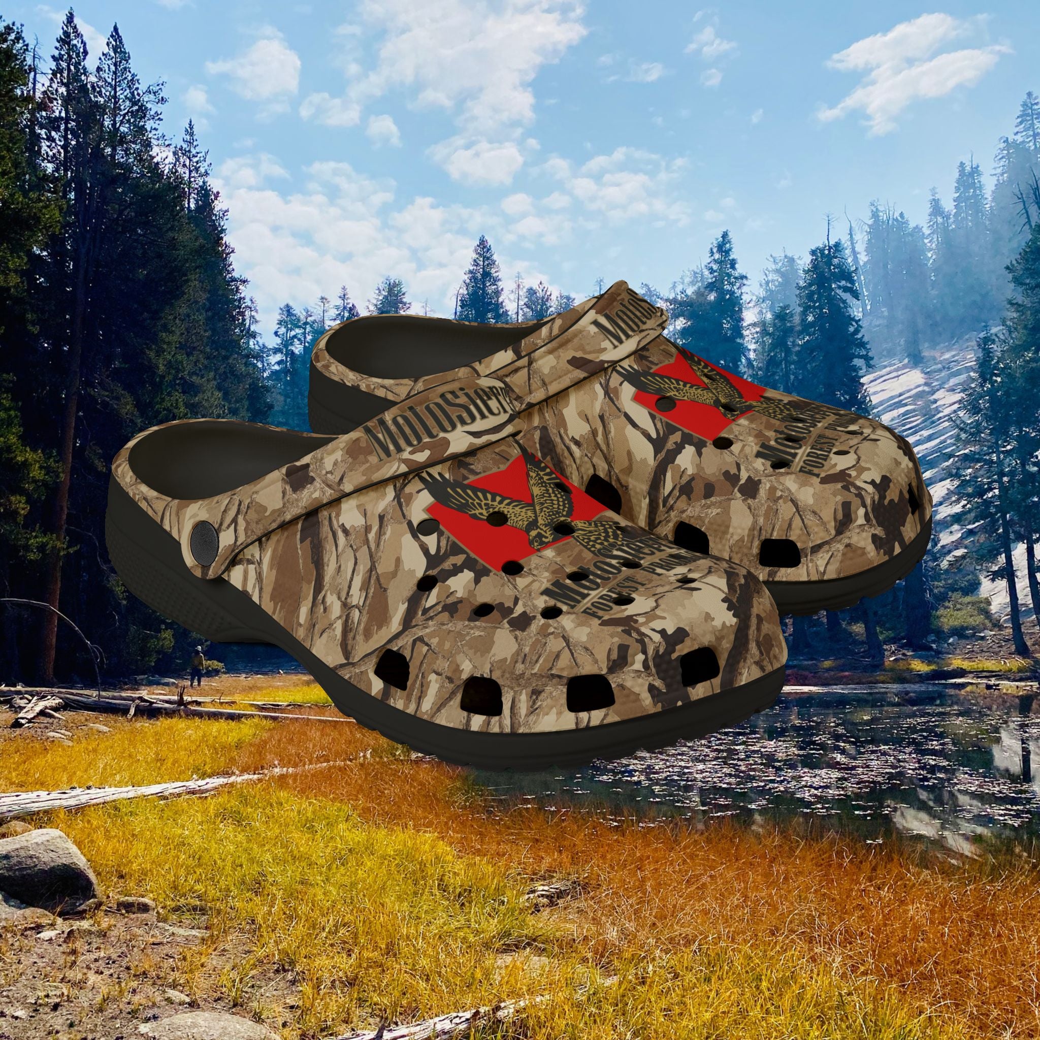 Desert Pattern Kestrel Logo Camo Foam Rubber Shoes
