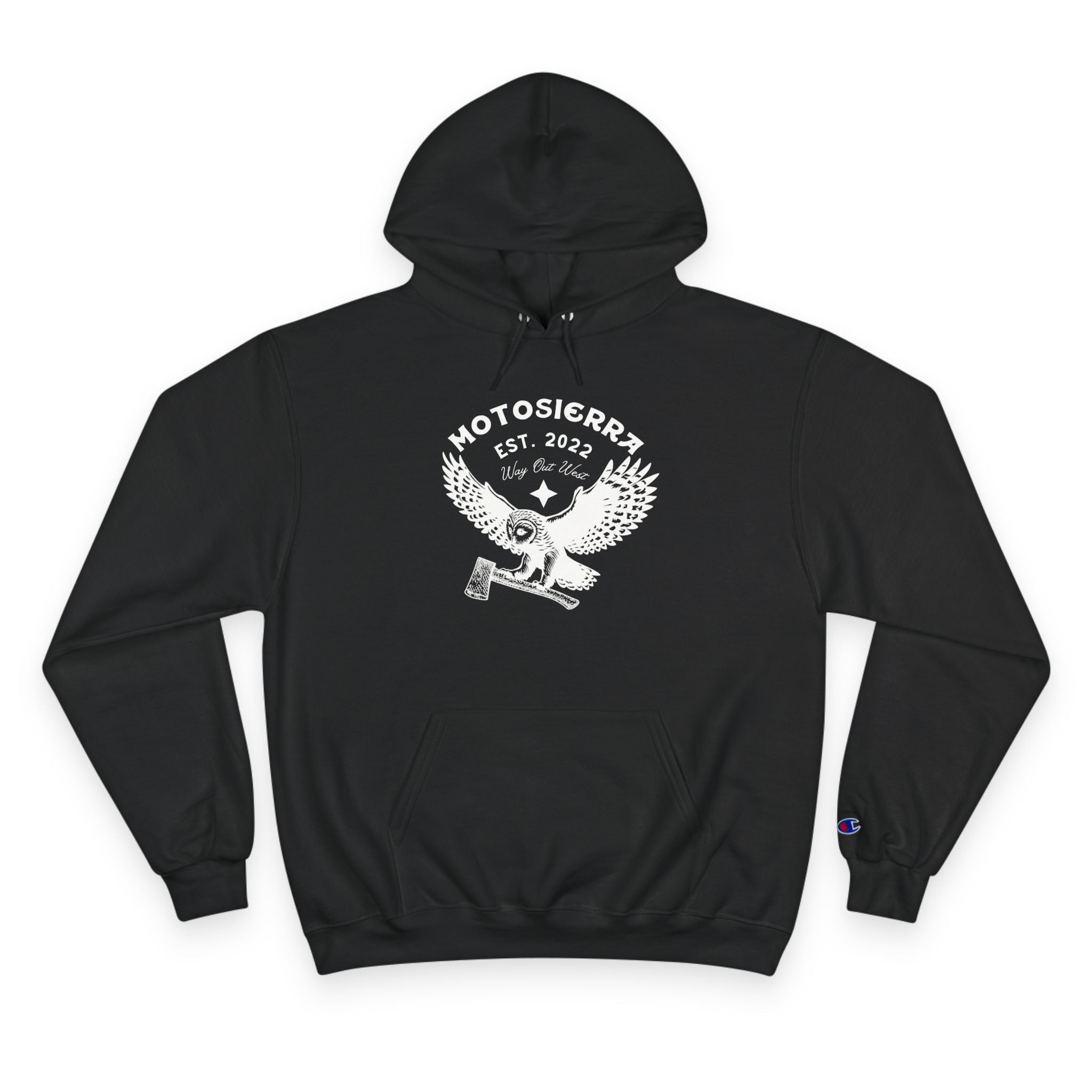 Champion Owl Logo Hoodie - Cozy Graphic Sweatshirt for Outdoor Lovers
