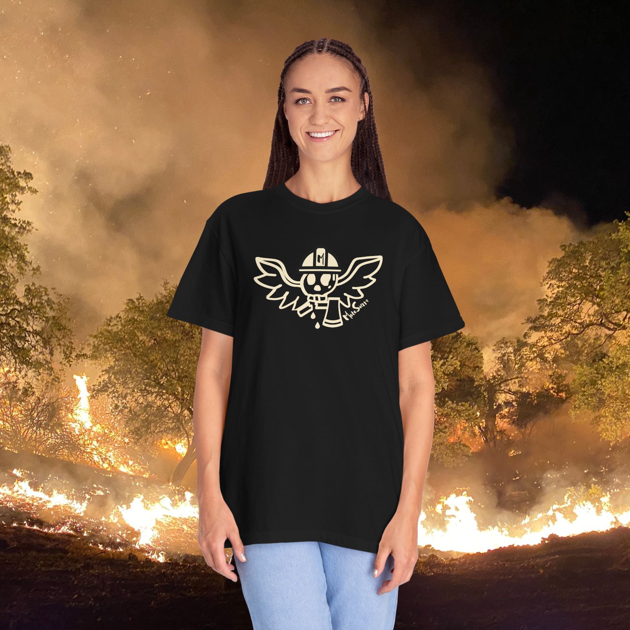 Les Halles Unisex Garment-Dyed T-shirt