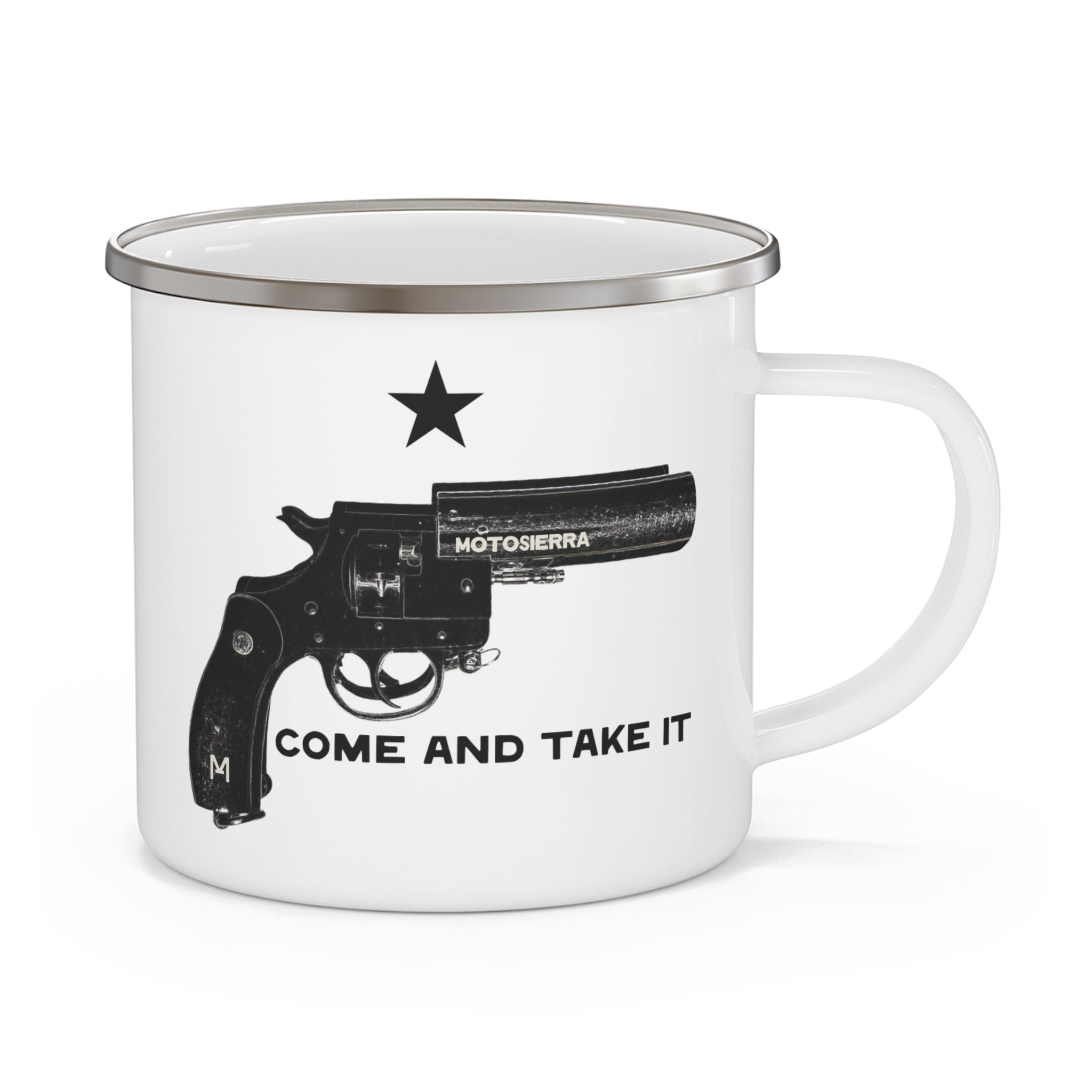 Come And Take It Enamel Camping Mug