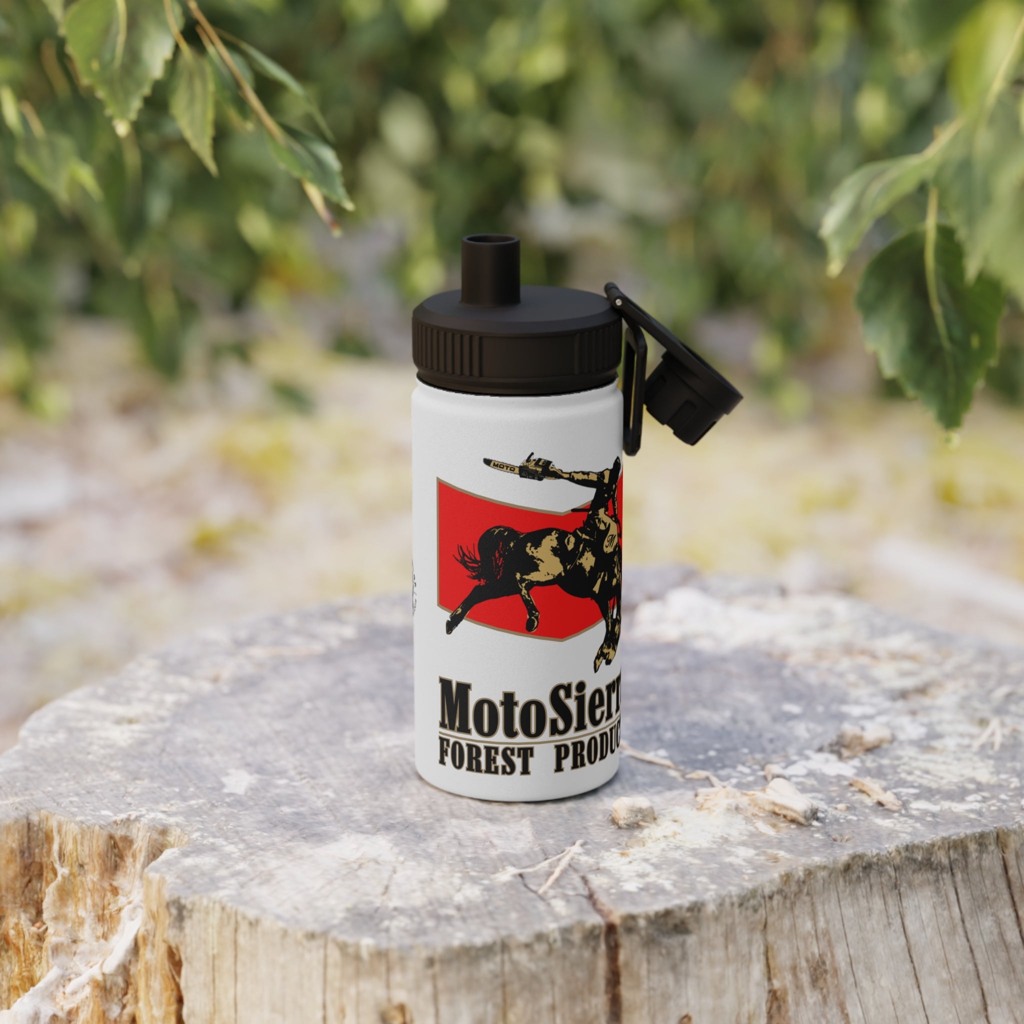 MotoSierra Stainless Steel Water Bottle, Sports Lid, Gym Hydration, Outdoor Adventure, Travel Companion,