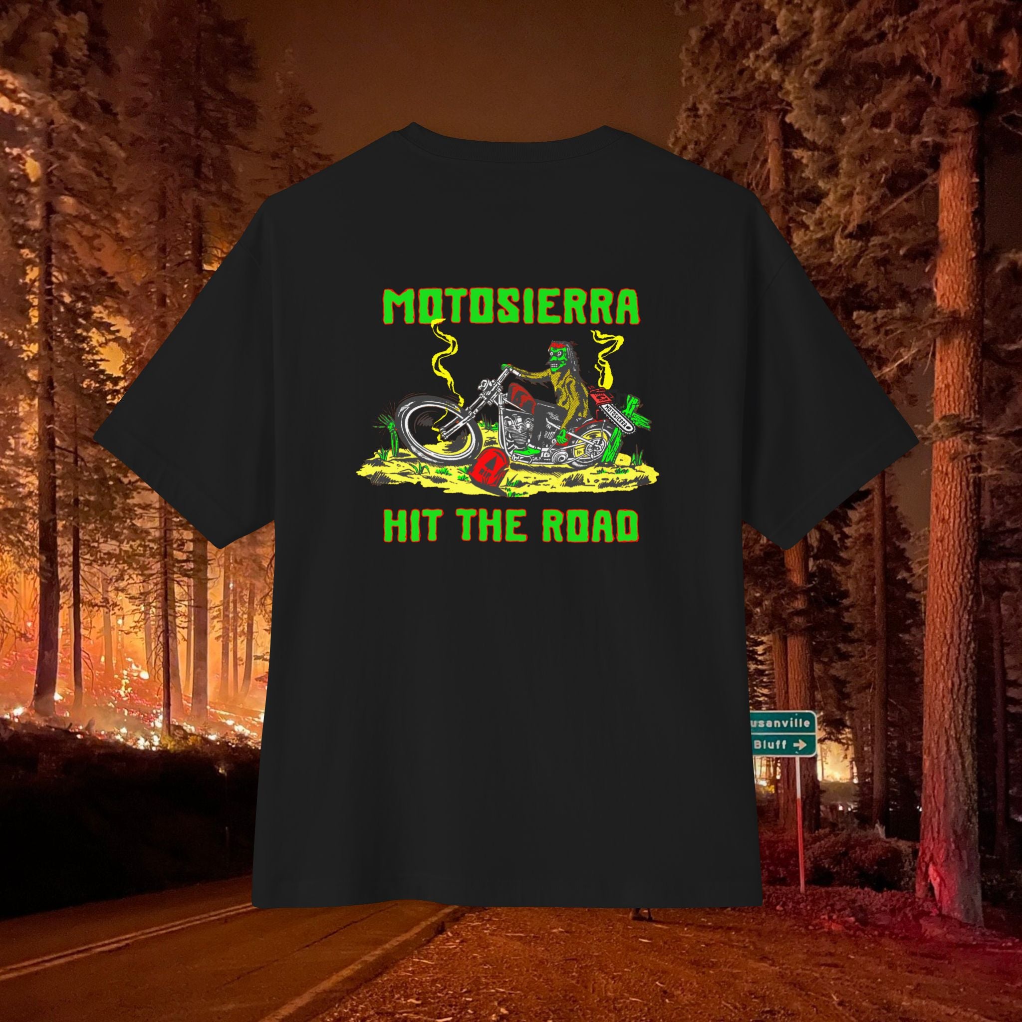 Zombie Chopper Unisex Oversized Boxy Tee