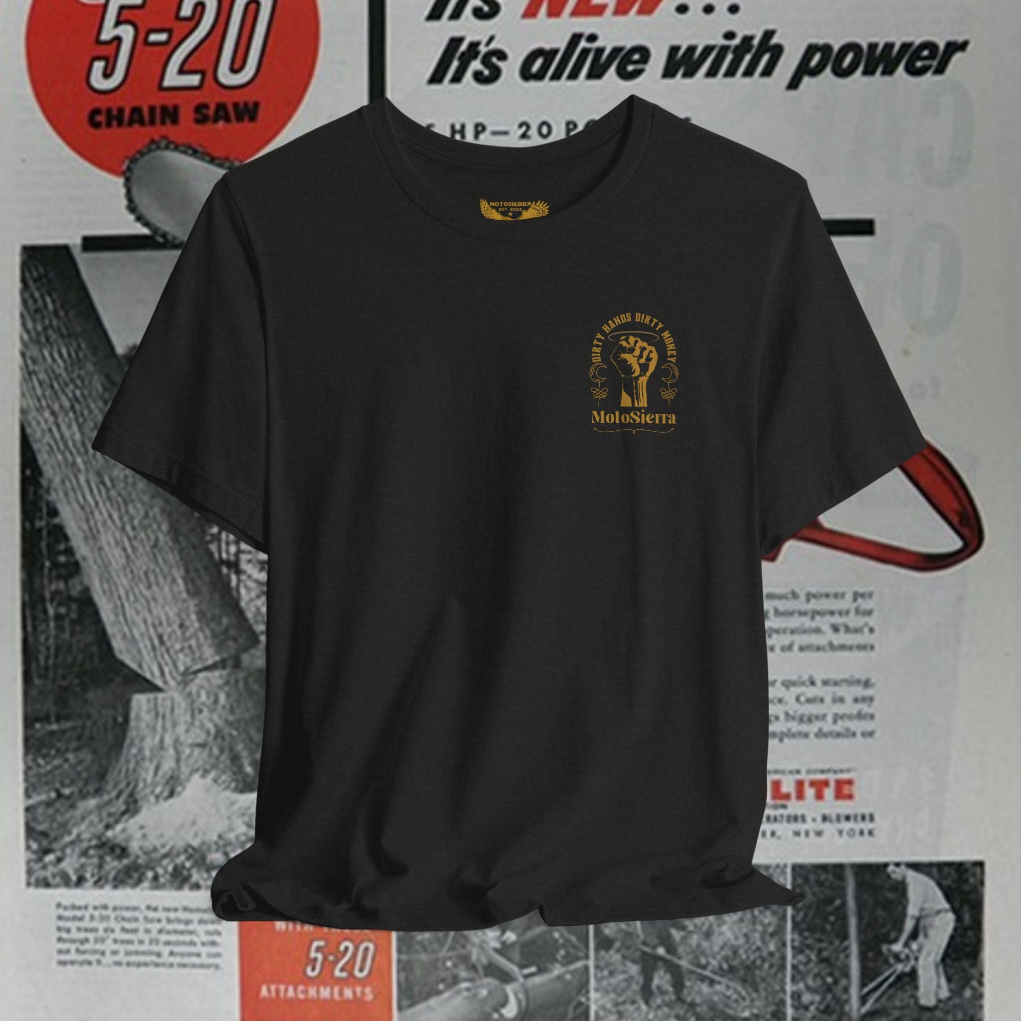Dirty Hands Unisex Jersey Short Sleeve Tee