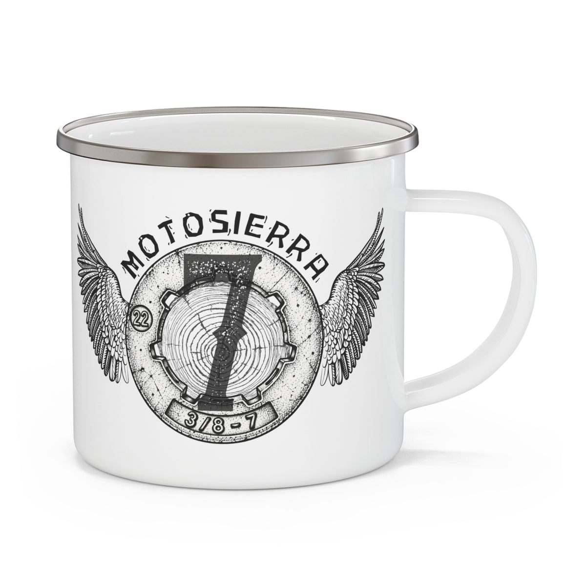 Old No. 7  Enamel Camping Mug