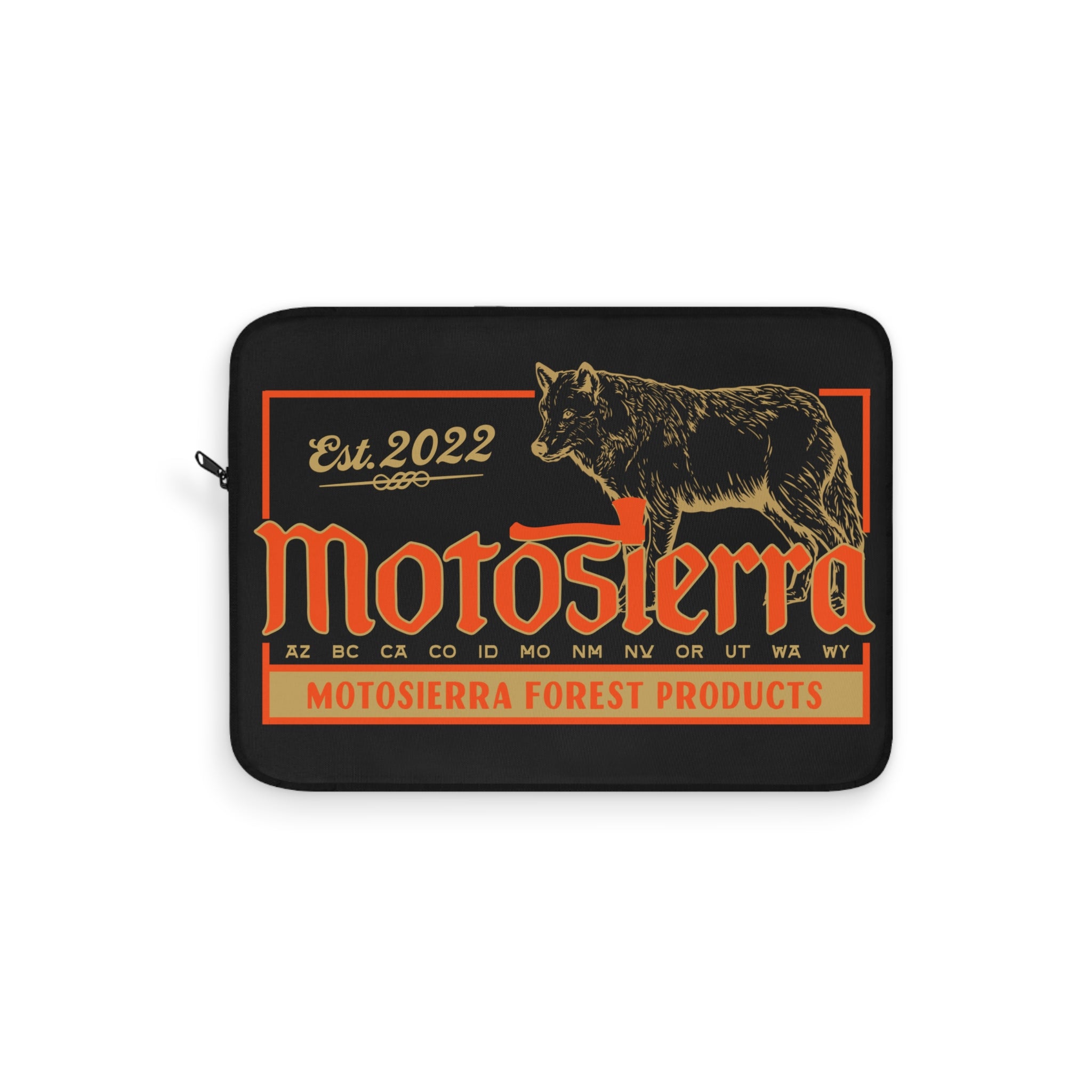 Wolf Logo Laptop Sleeve | Eco-Friendly Computer Case, Stylish Protection
