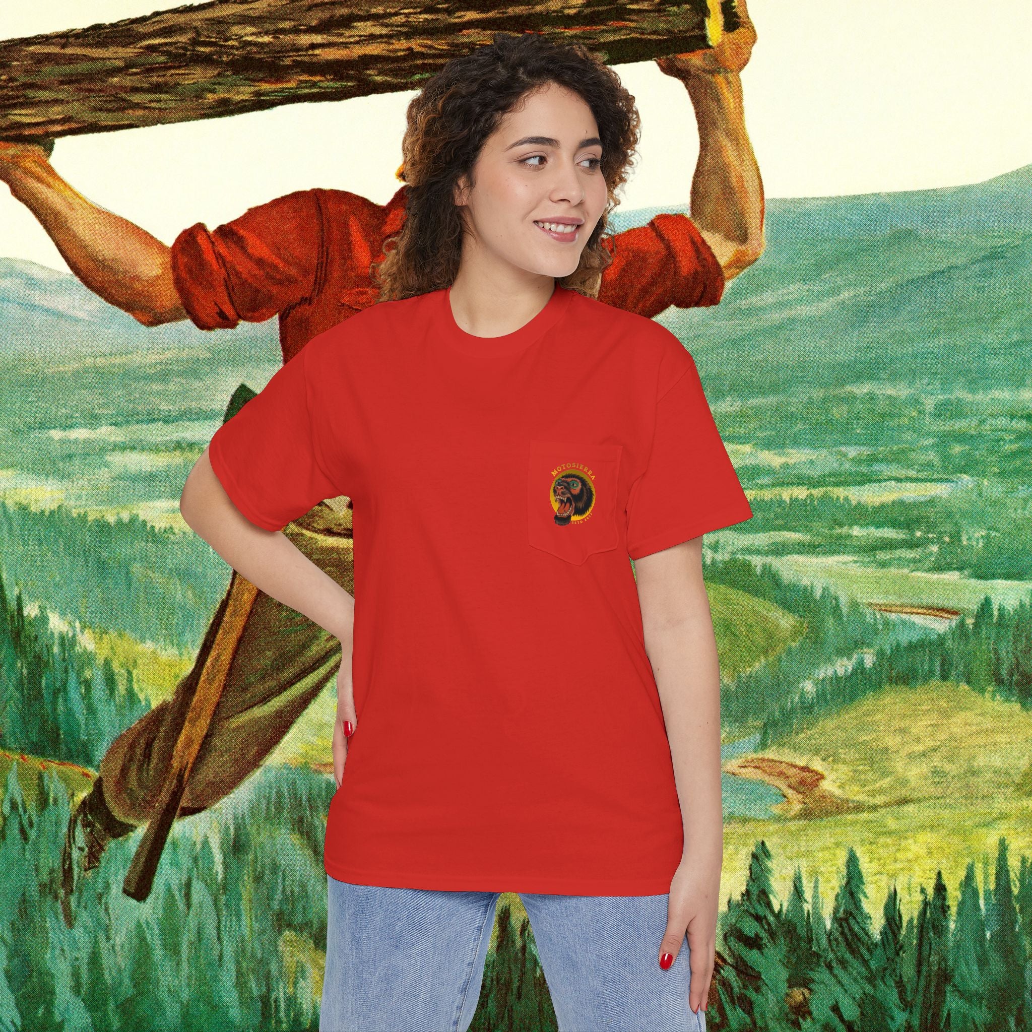Sasquatch Unisex Heavy Cotton Pocket Tee