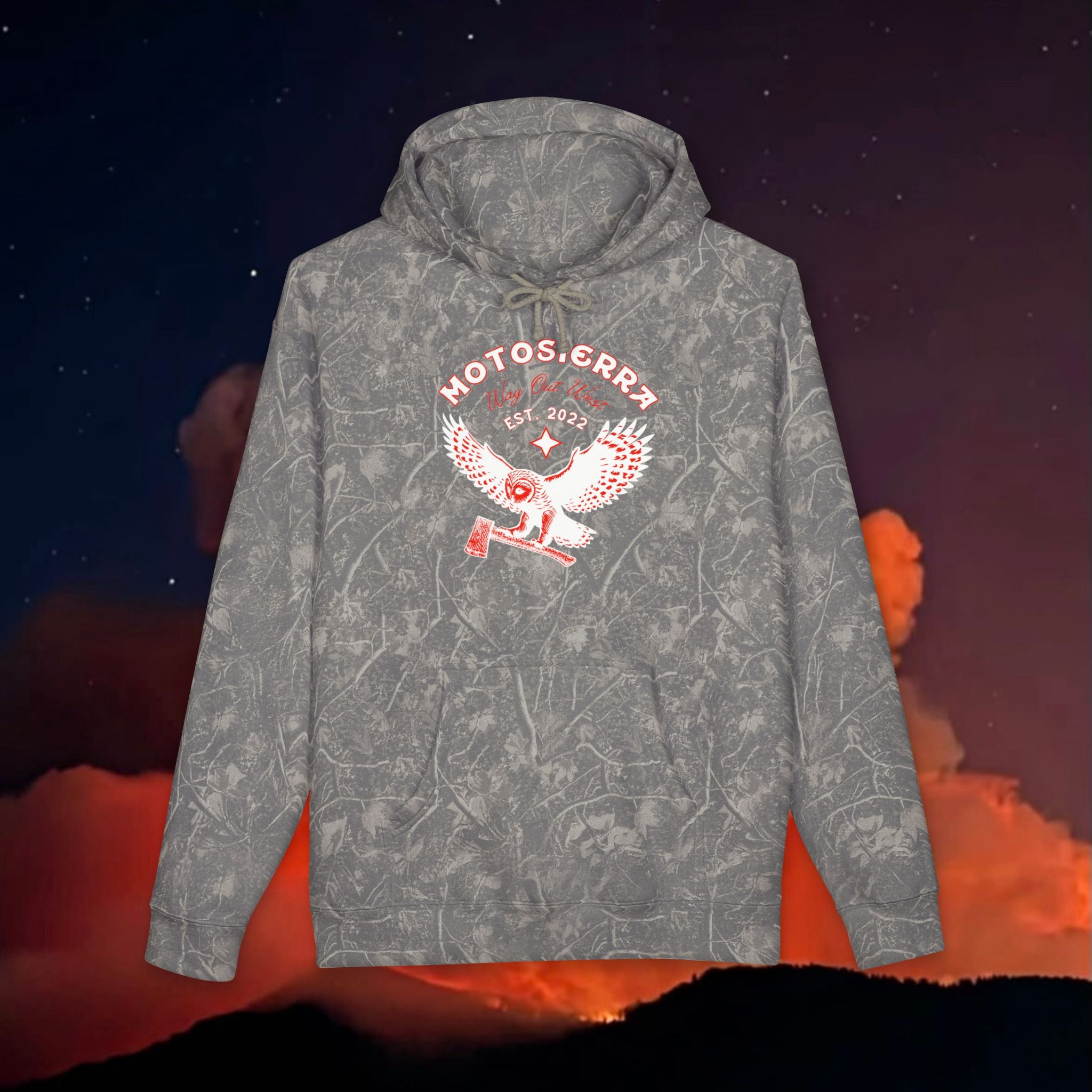 Deadwood Owl Logo Unisex Heavyweight Hooded Sweatshirt