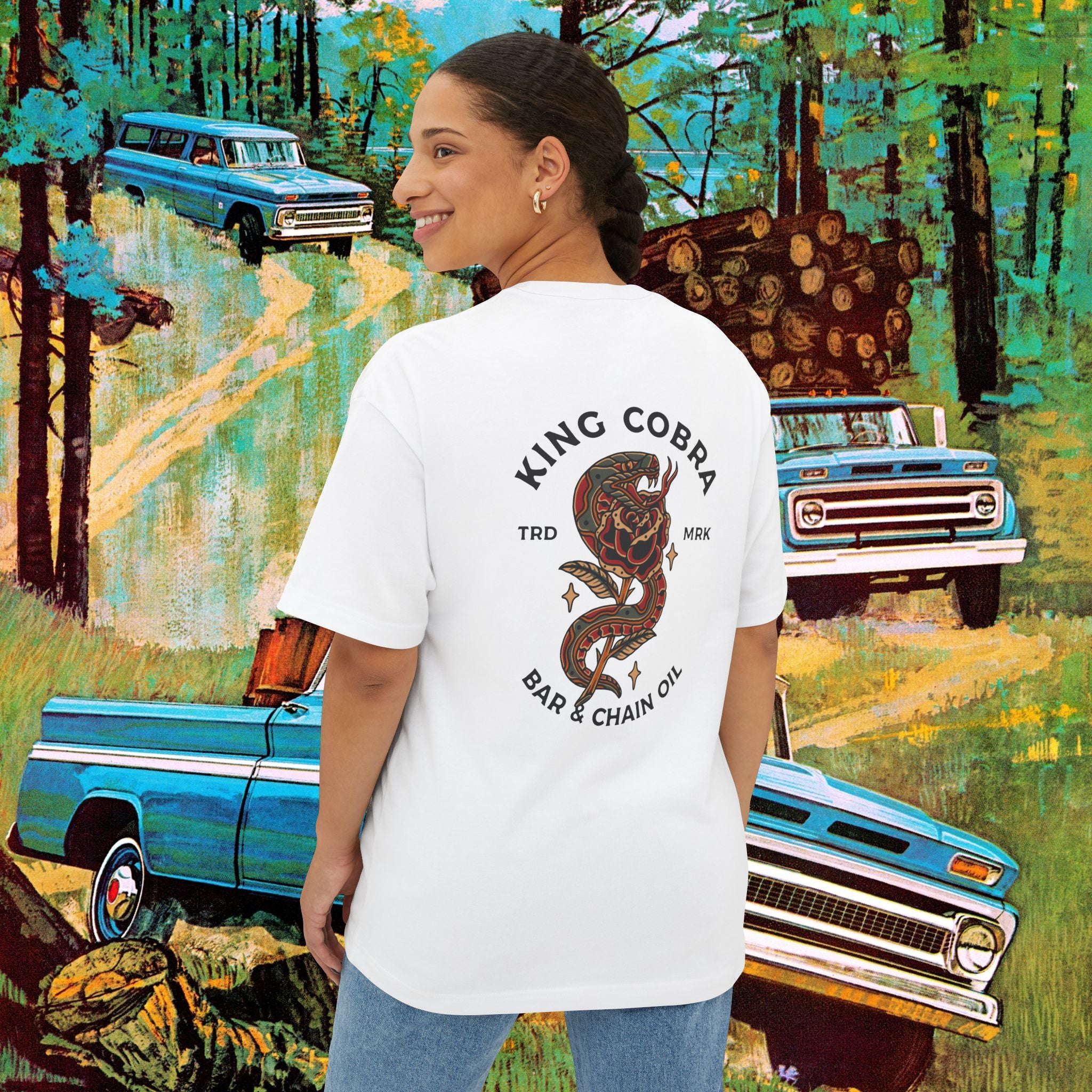 King Cobra Unisex Oversized Boxy Tee
