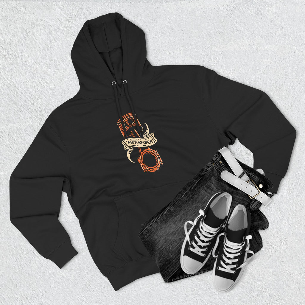 Piston Three-Panel Fleece Hoodie