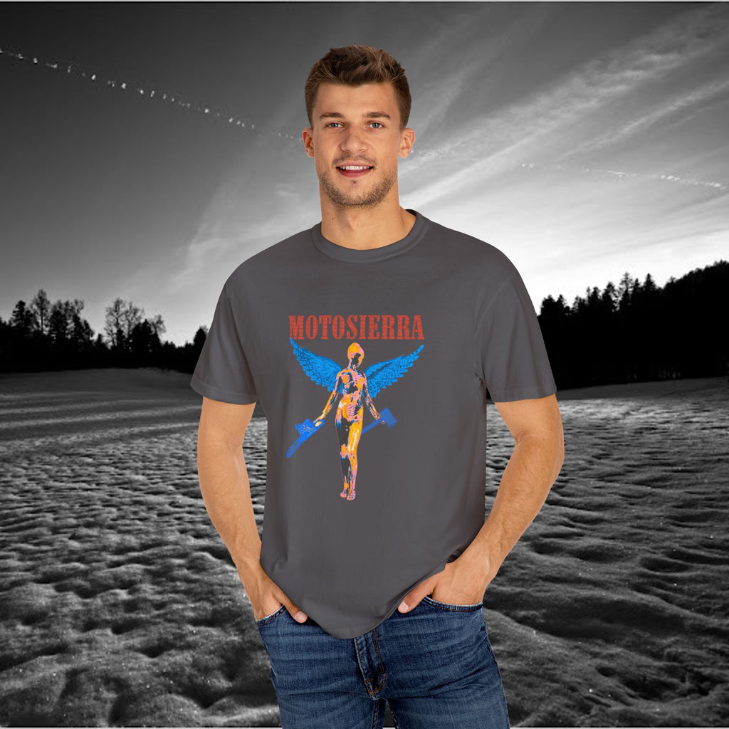 Aberdeen Garment-Dyed T-Shirt with Artistic Print, Casual Wear, Unique Gift, Graphic Tee