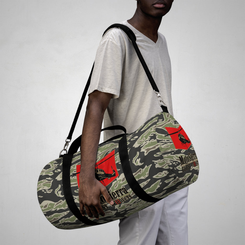 Tiger Stripe Duffel Bag for Outdoor Adventures, Travel & Gym, Stylish Military-Inspired Gear, Durable Weekender Bag