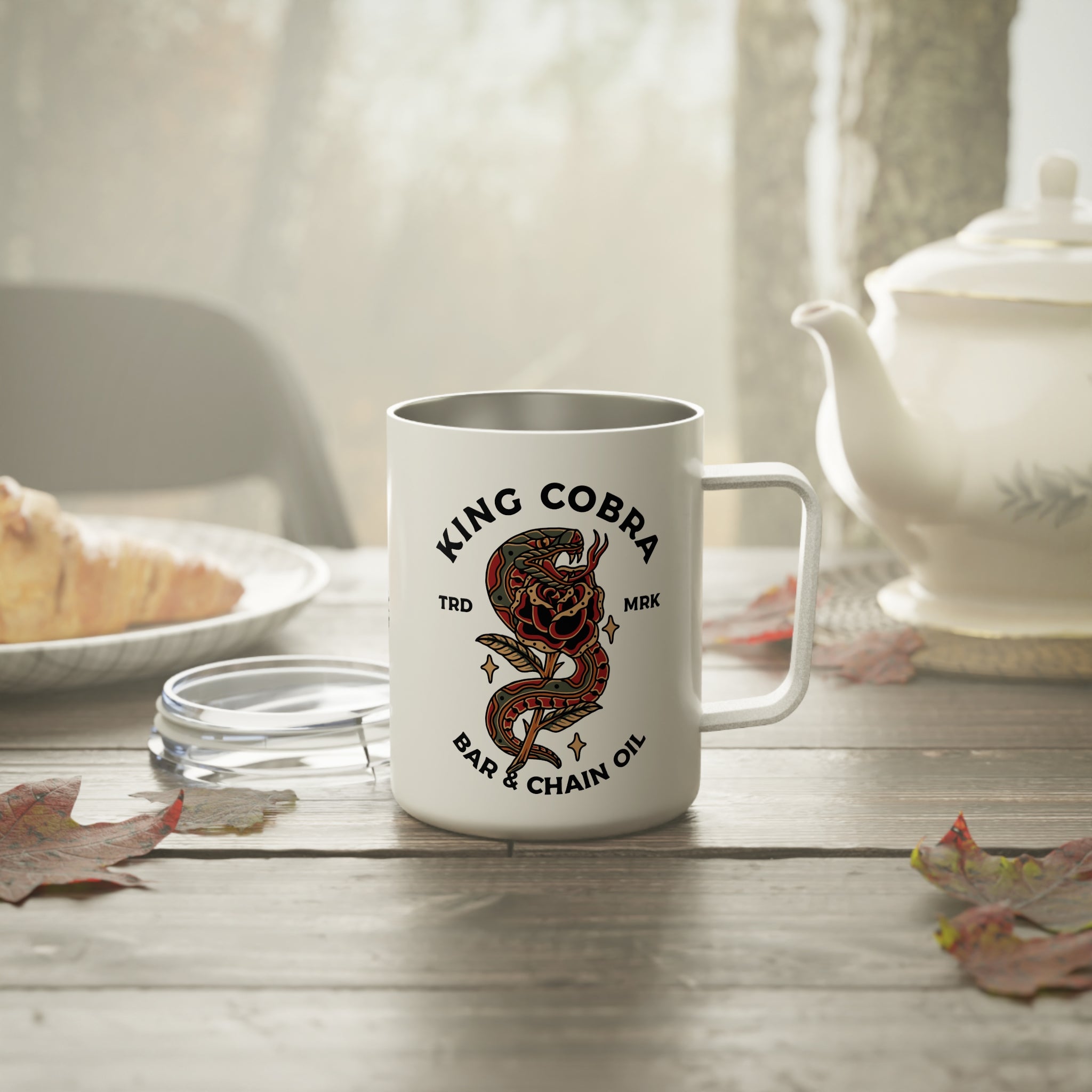 King Cobra Insulated Travel Mug, Camping Coffee Cup