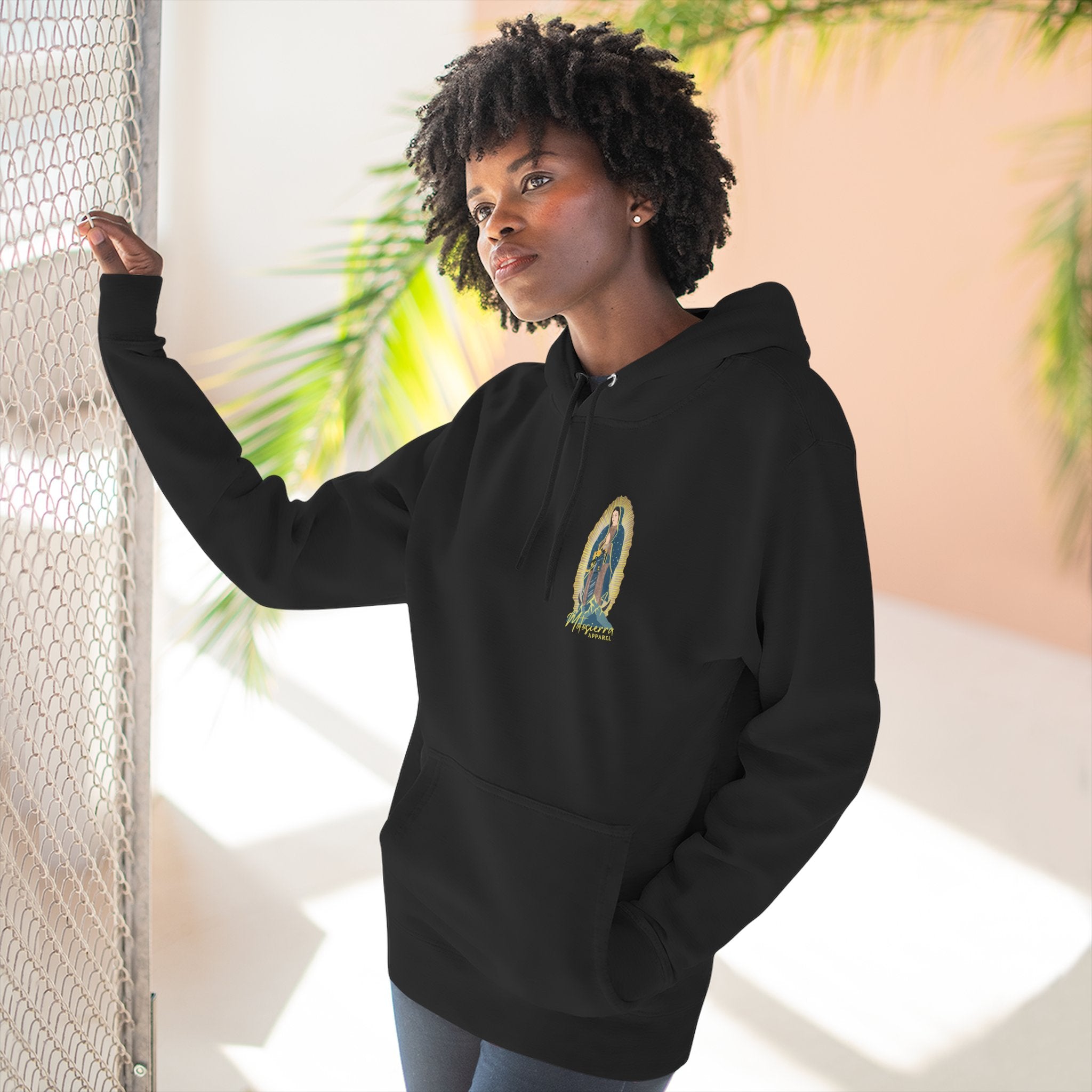 Guadalupe Three-Panel Fleece Hoodie