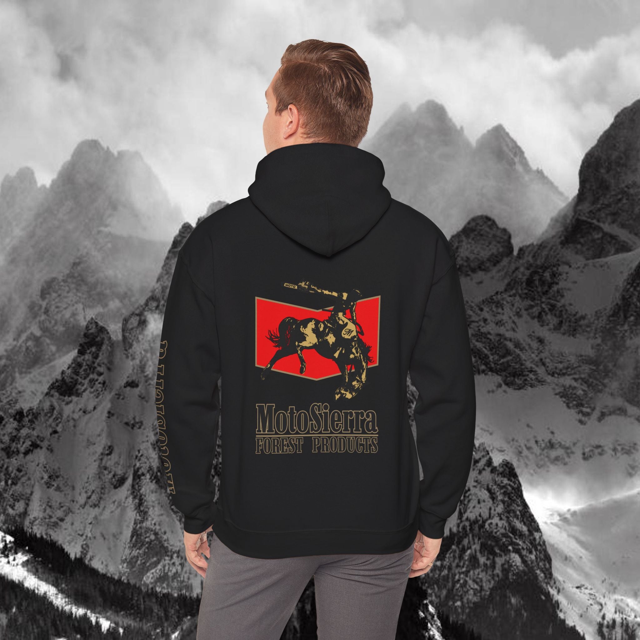 Moto Cowboy Heavy Blend Hoodie