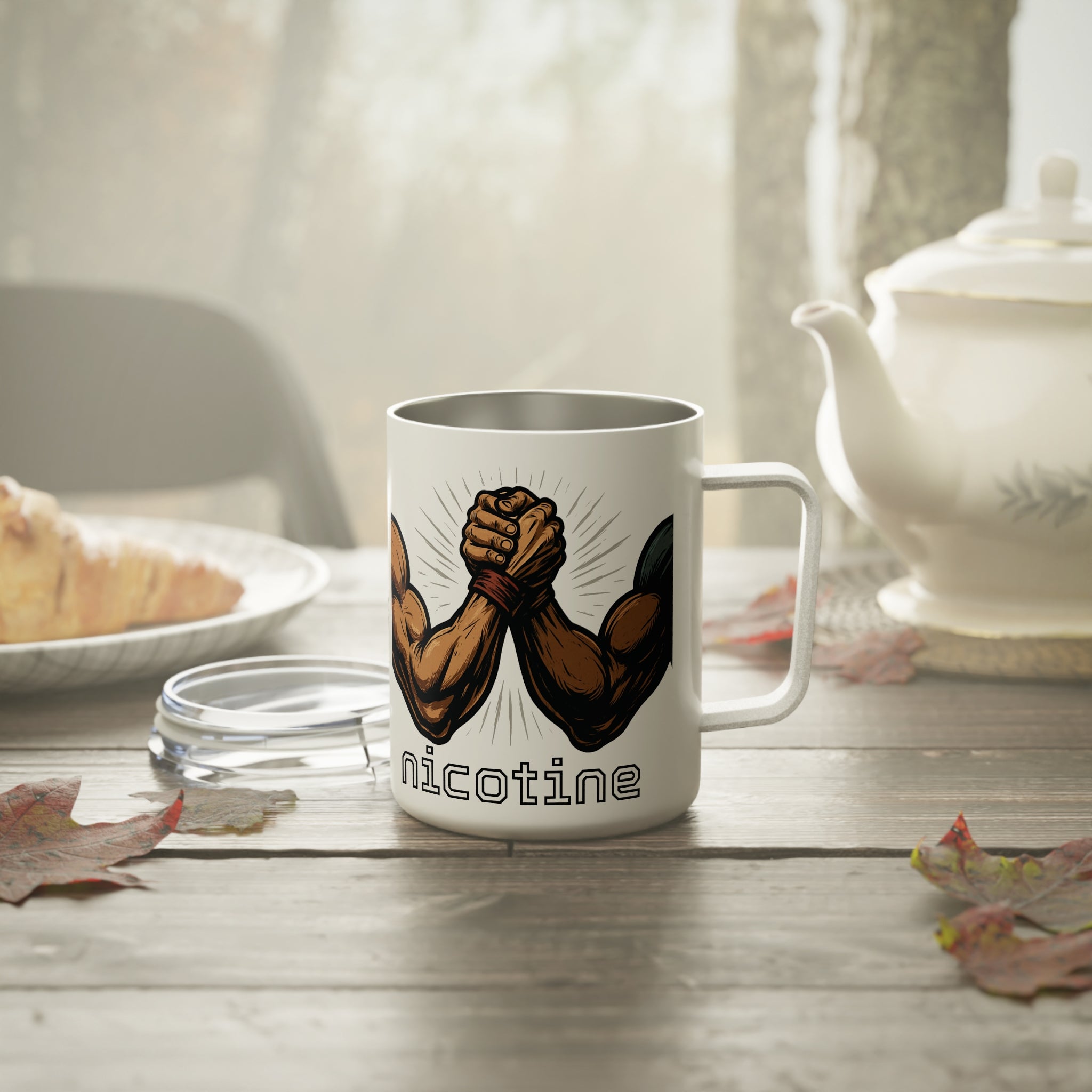 Brothers In Arms Insulated Travel Mug, Camping Coffee Cup