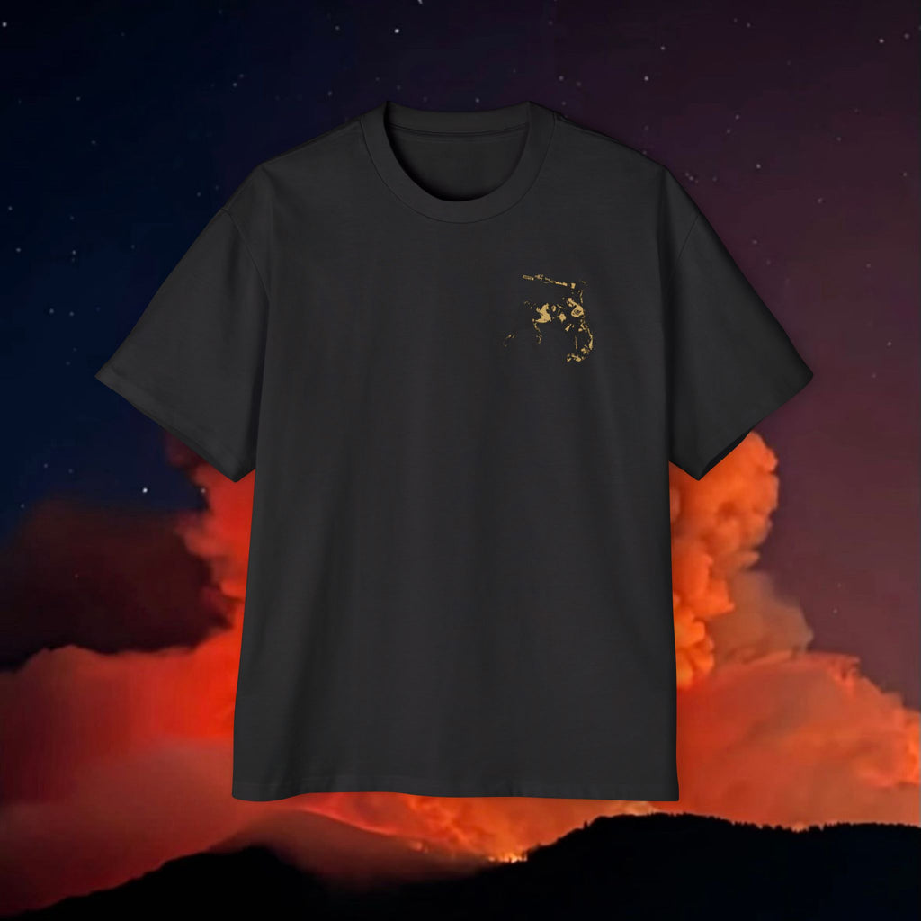 U.S. Shipping Cowboy Logo Men's Heavy Oversized Tee