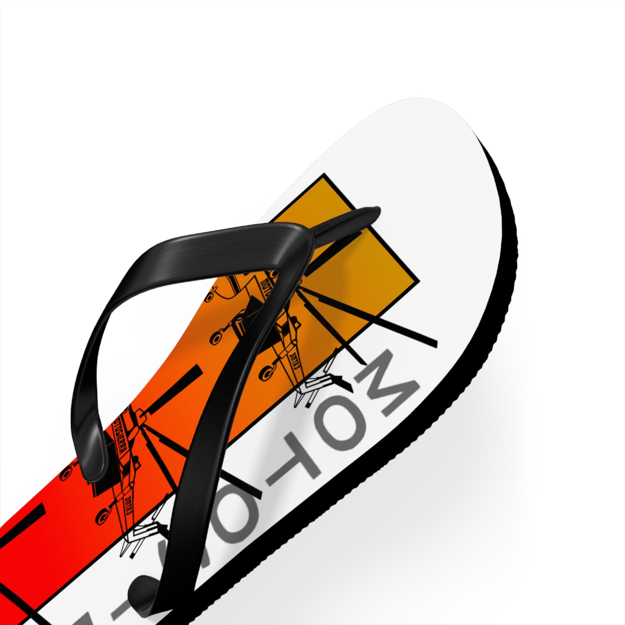 Sky Crane Red Bag Flops