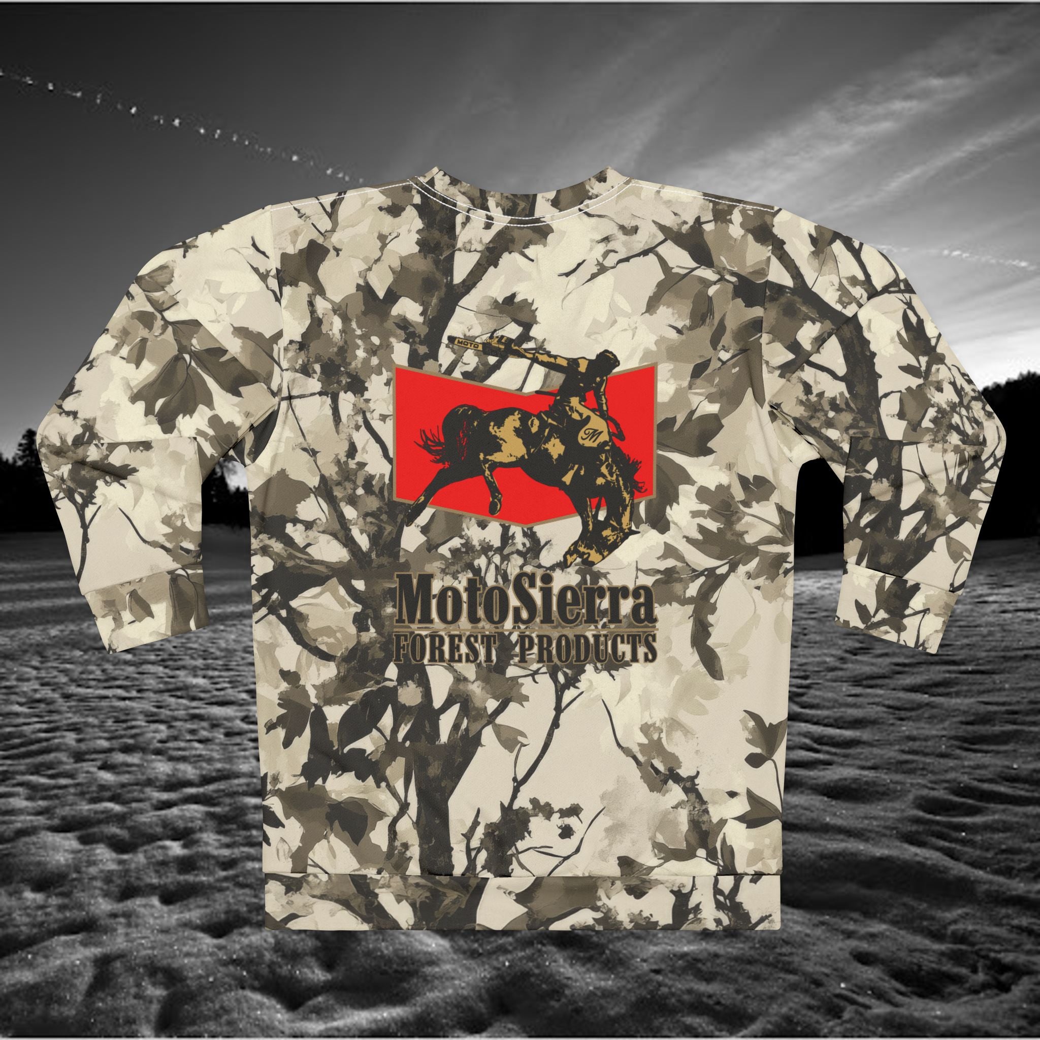 Tree Camo Light  Sweatshirt, Unisex Camo Sweater