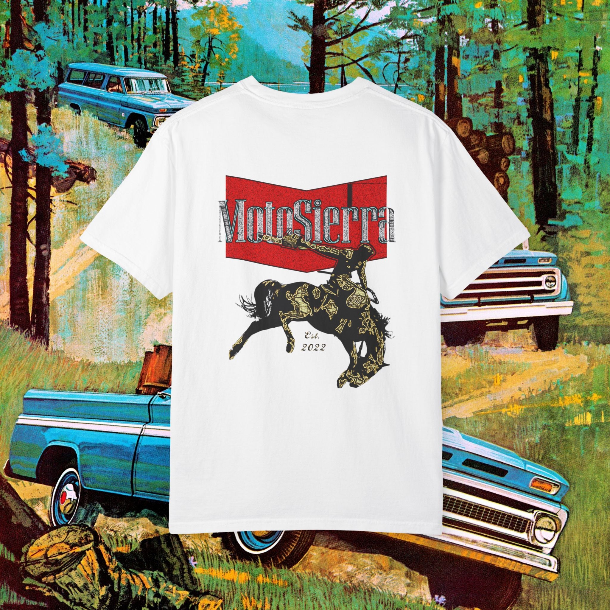 Warped Logo Unisex Garment-Dyed T-shirt