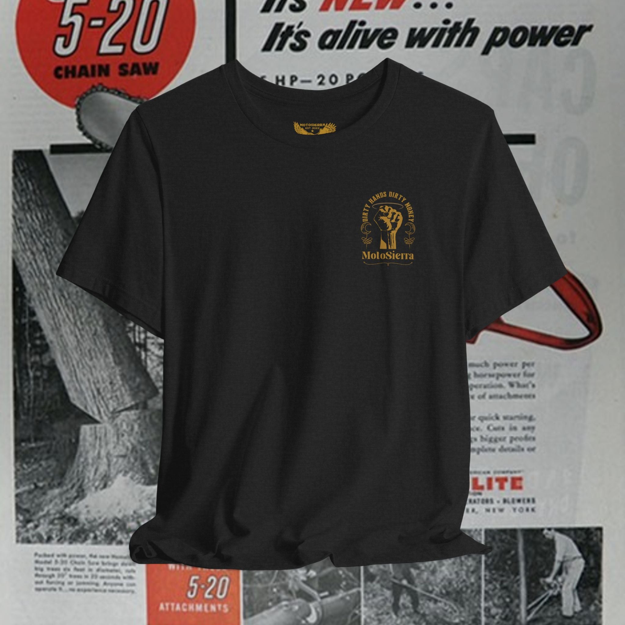 Dirty Hands Unisex Jersey Short Sleeve Tee