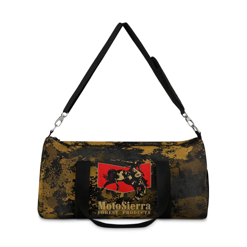 Gold Flecktarn Cowboy Logo  Duffel Bag