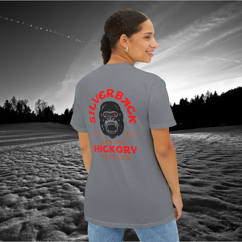 Silverback Axe Handles Unisex Pocket T-Shirt - Premium Garment-Dyed Tee