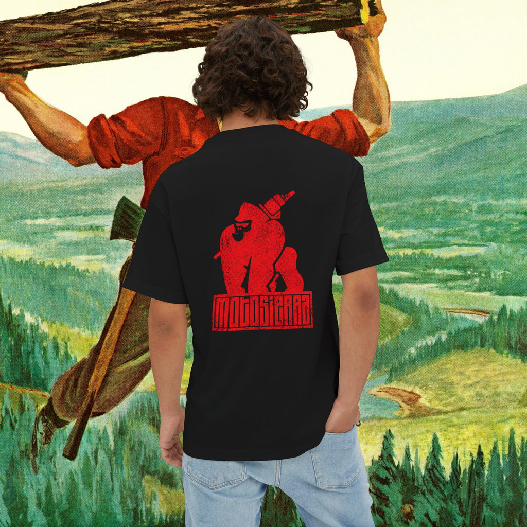 Skilled Labor Red Unisex Oversized Boxy Tee