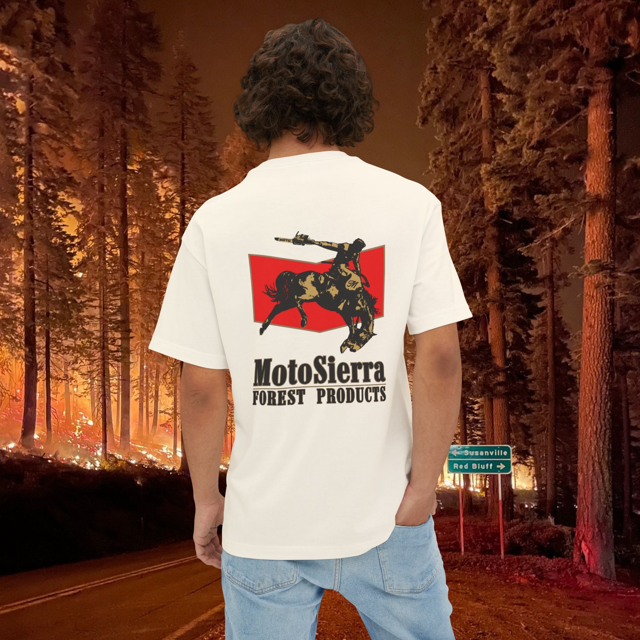 Classic Cowboy Logo Unisex Oversized Boxy Tee