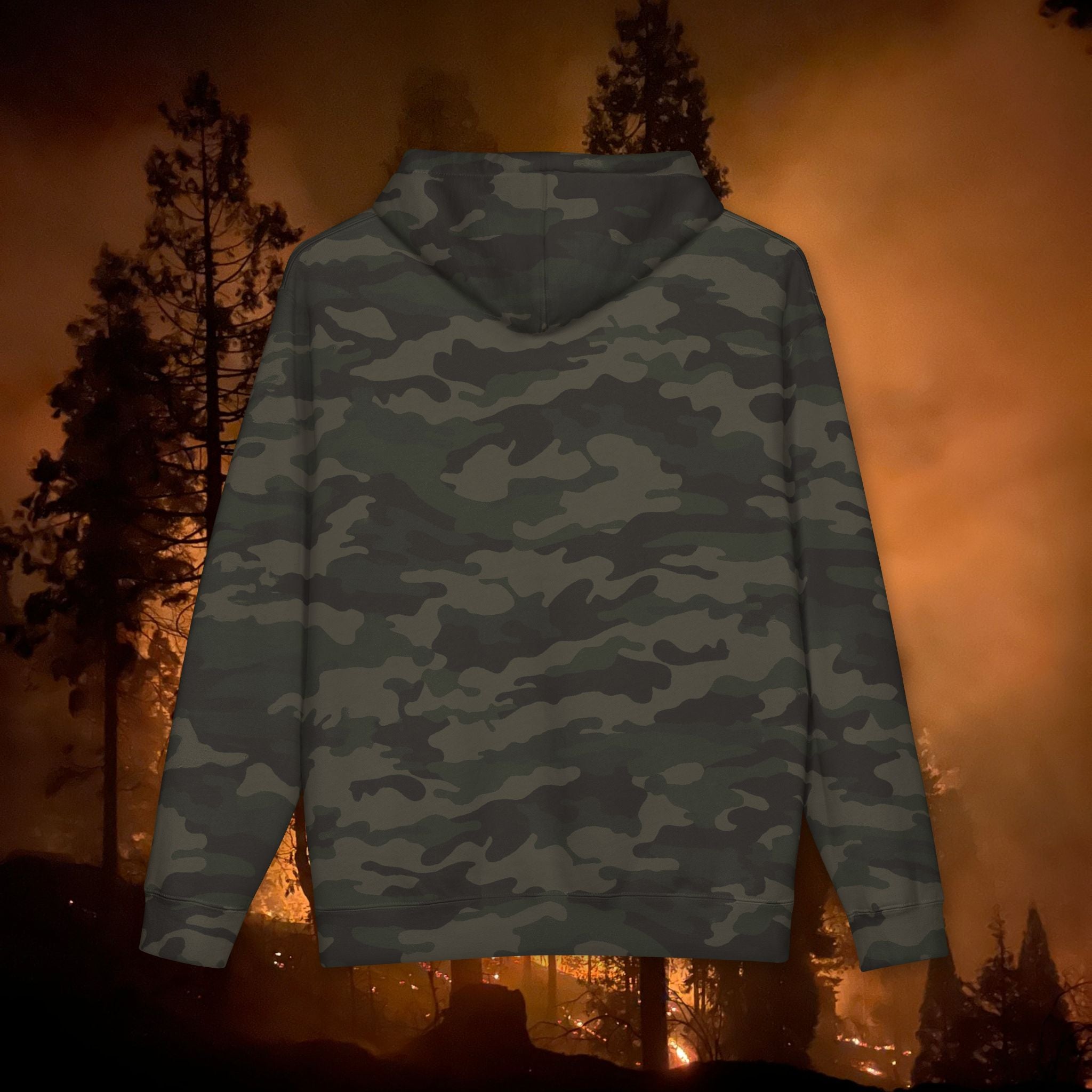 Skill Logo Camo Unisex Heavyweight Hooded Sweatshirt