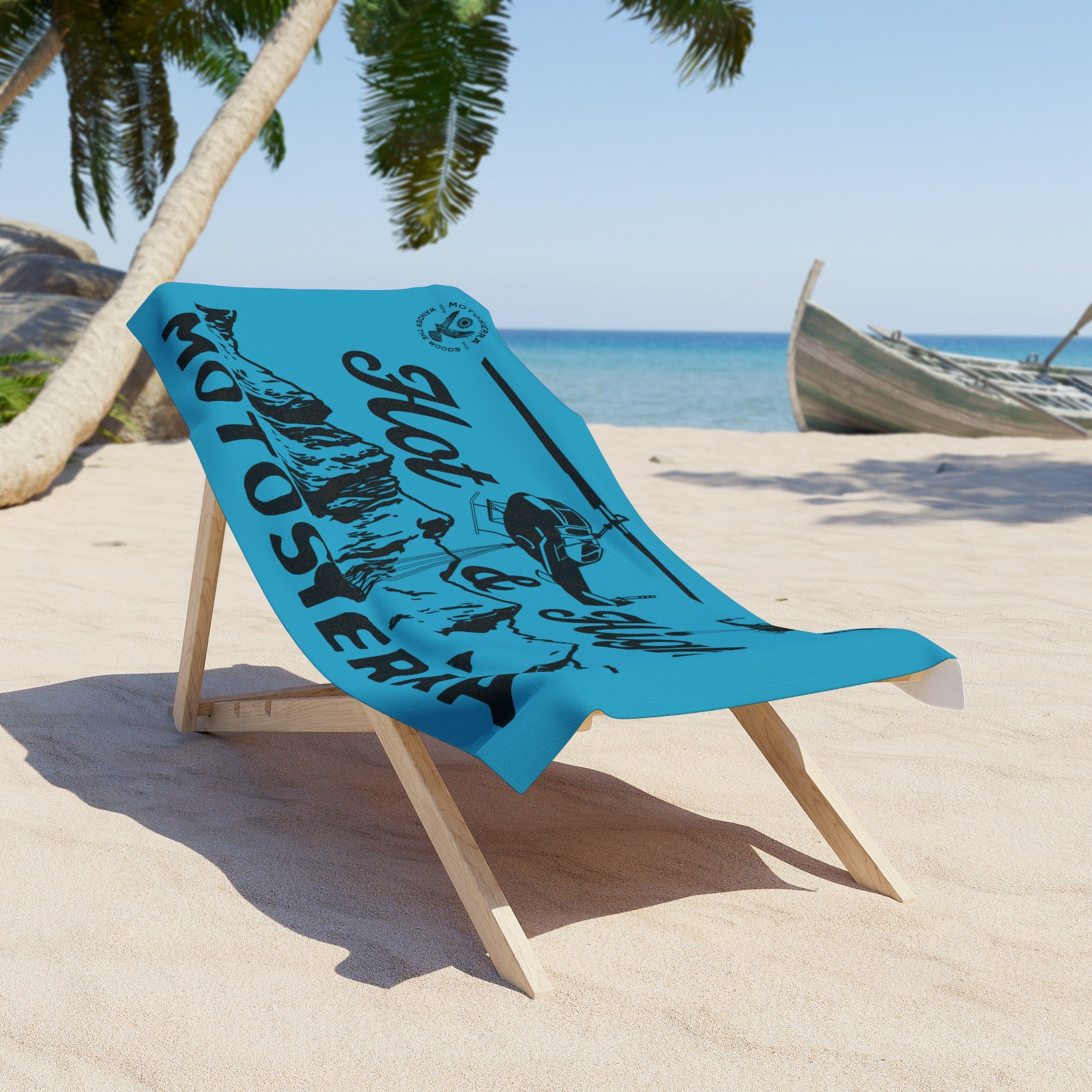 Hot & High Turquoise Beach Towel - Trendy Owl Design for Pool Days, Summer Fun, Vacation Essentials, Gift for Beach Lovers, Outdoor Adventures