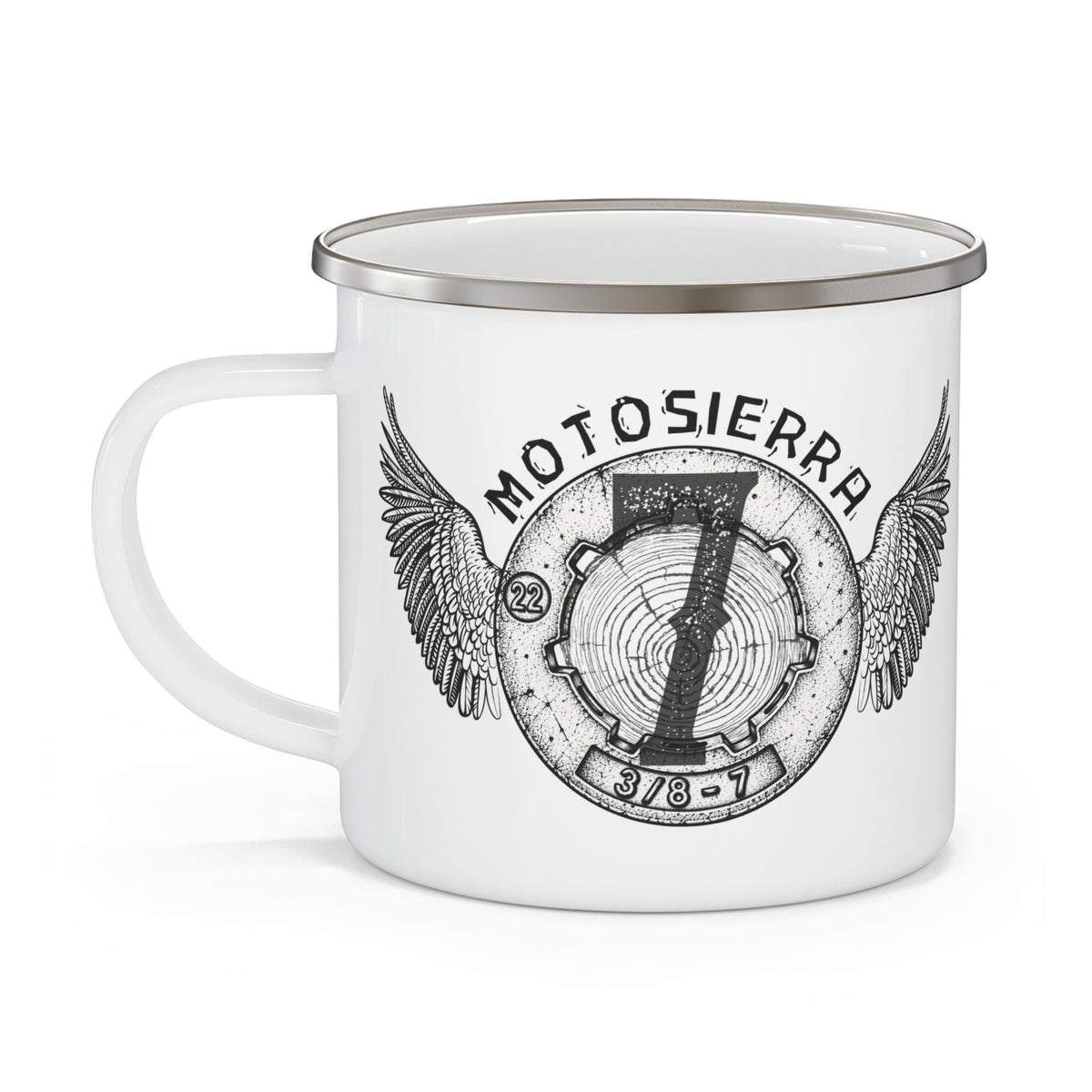 Old No. 7  Enamel Camping Mug