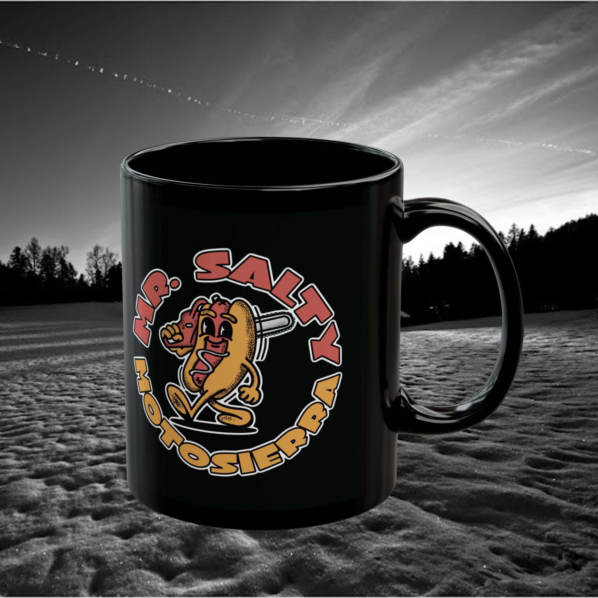 Mr. Salty Black Mug (11oz, 15oz)