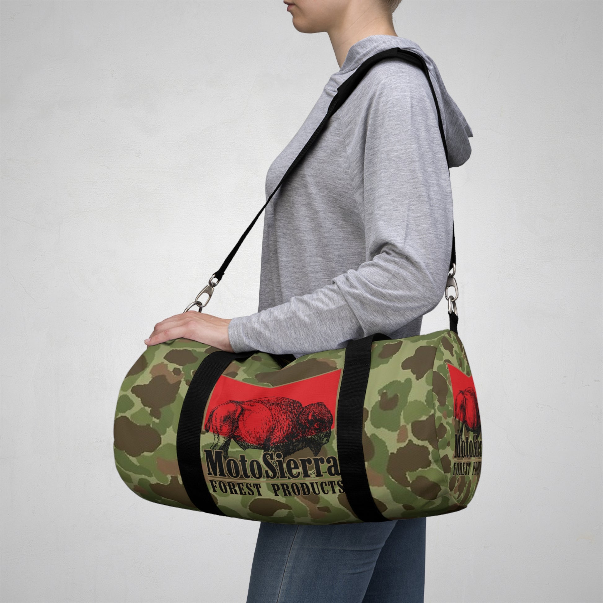 Frogskin Motosierra Adventure Duffel Bag - Perfect for Gym, Travel, Outdoor Activities, Weekend Getaway, Gifts