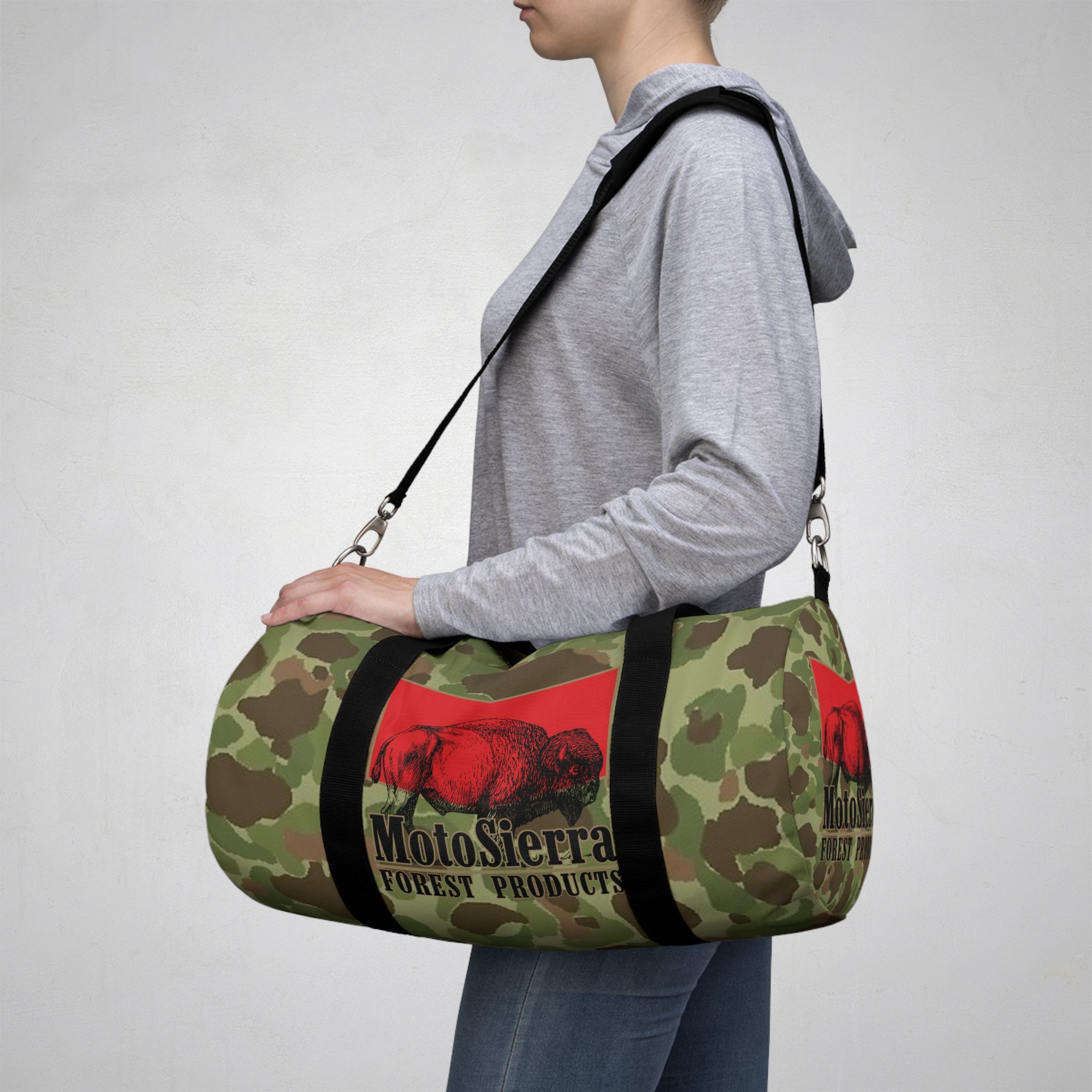 Frogskin Motosierra Adventure Duffel Bag - Perfect for Gym, Travel, Outdoor Activities, Weekend Getaway, Gifts