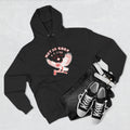 Red Staple Three-Panel Fleece Hoodie