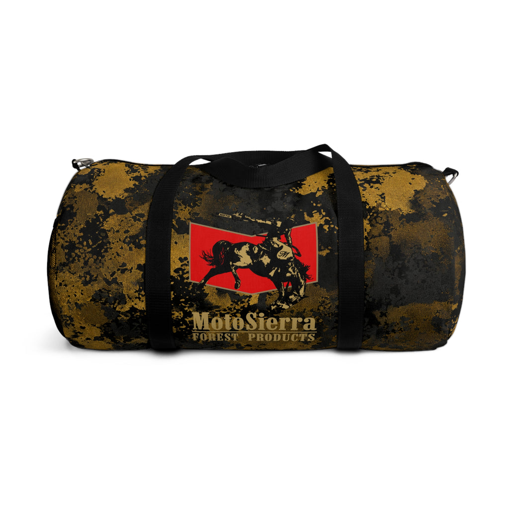 Gold Flecktarn Cowboy Logo  Duffel Bag