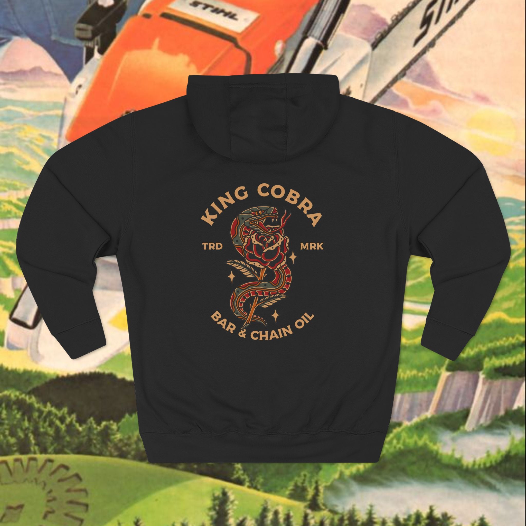 King Cobra Three-Panel Fleece Hoodie