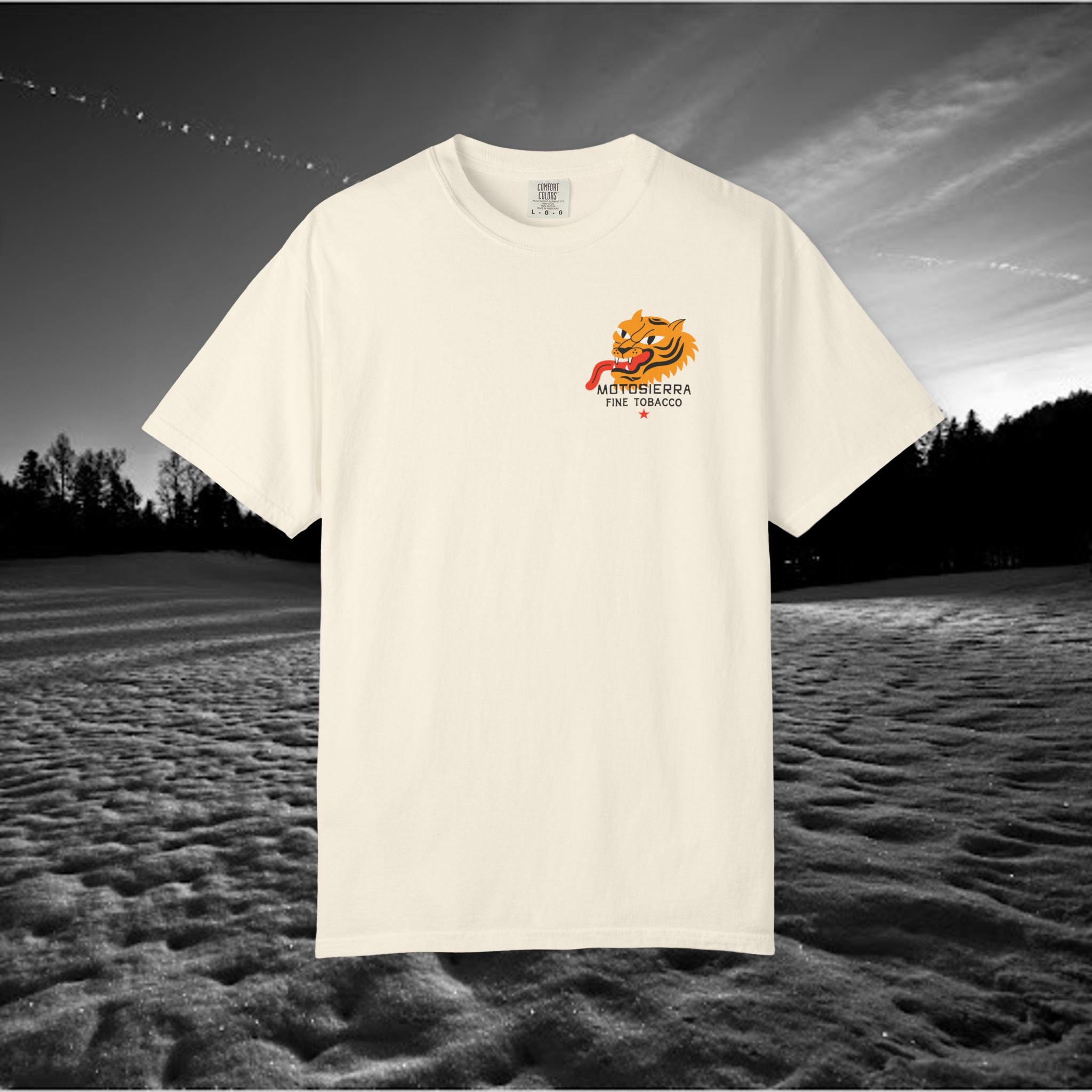 MotoSierra Fine Tobacco Garment-Dyed T-Shirt