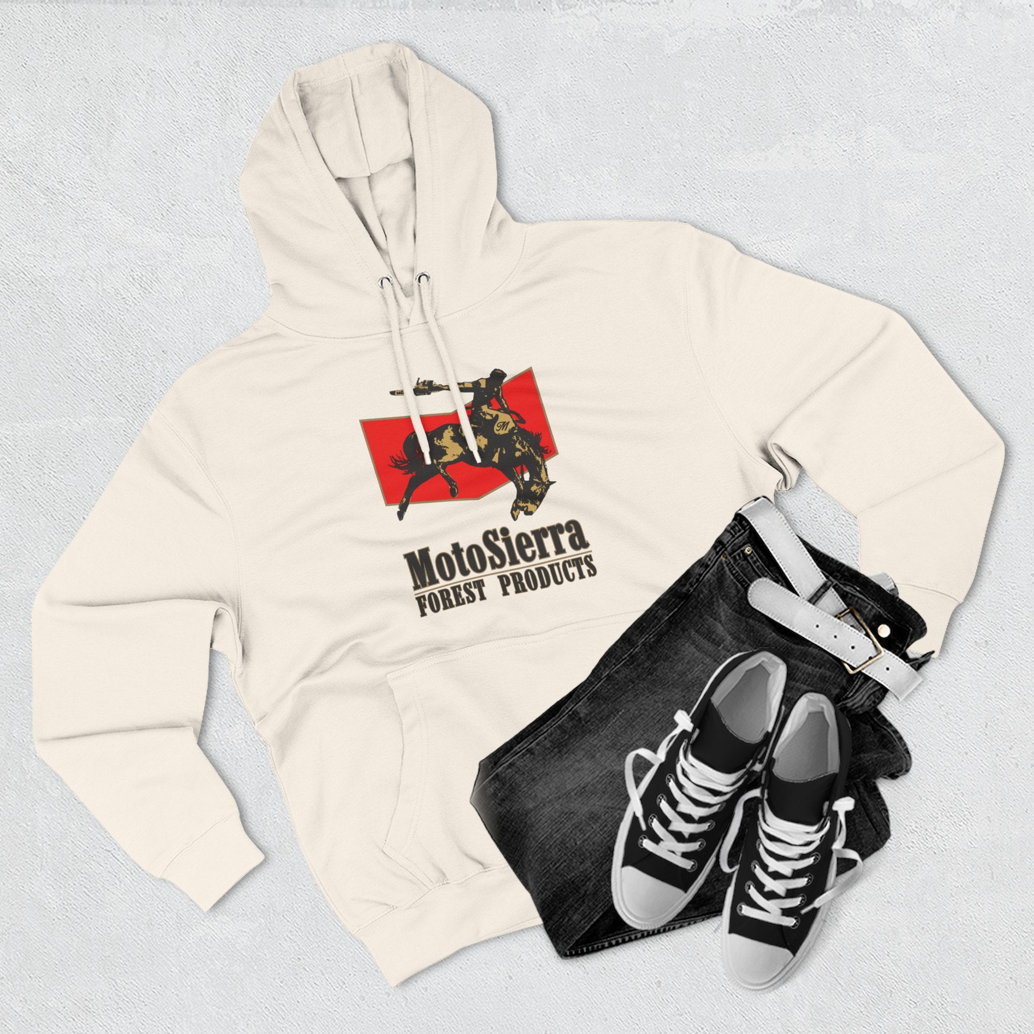 Classic Cowboy Logo Three-Panel Fleece Hoodie