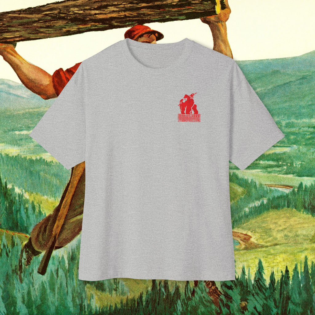 Skilled Labor Red Unisex Oversized Boxy Tee